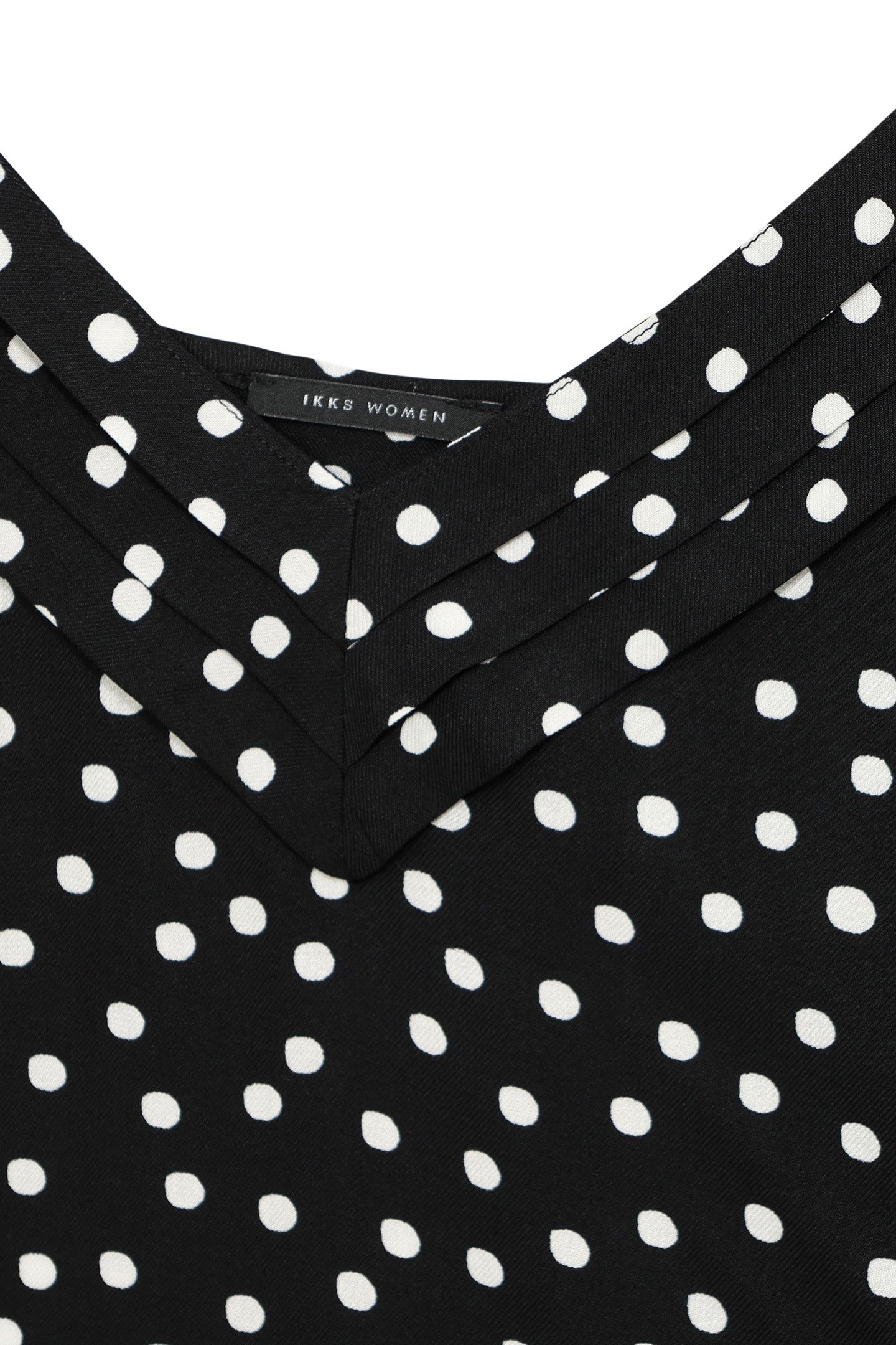 BLACK THIN STRAPS CAMISOLE LENZING™ ECOVERO™ POLKA DOTS 6