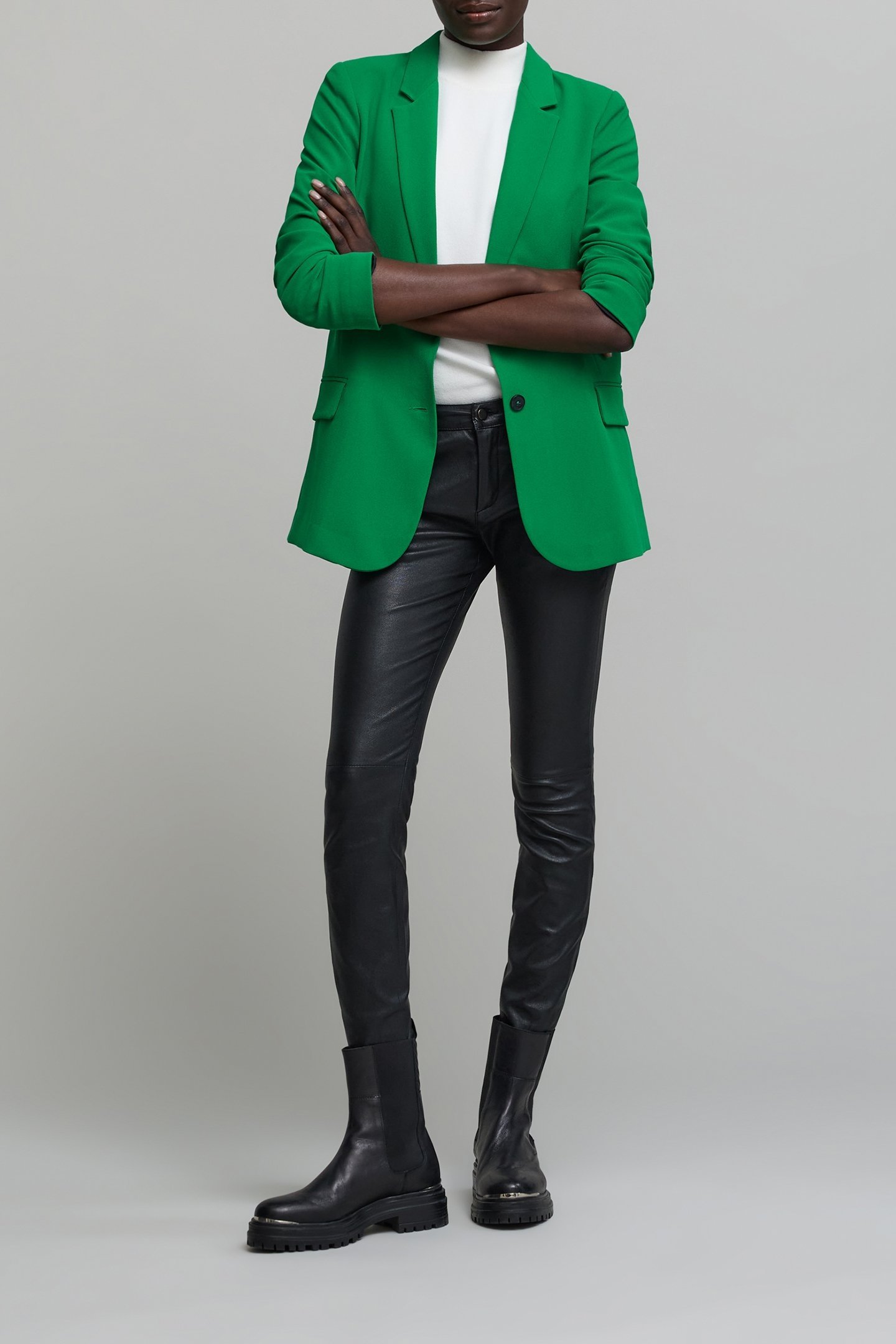 GREEN RECYCLED POLYESTER SUIT JACKET 5