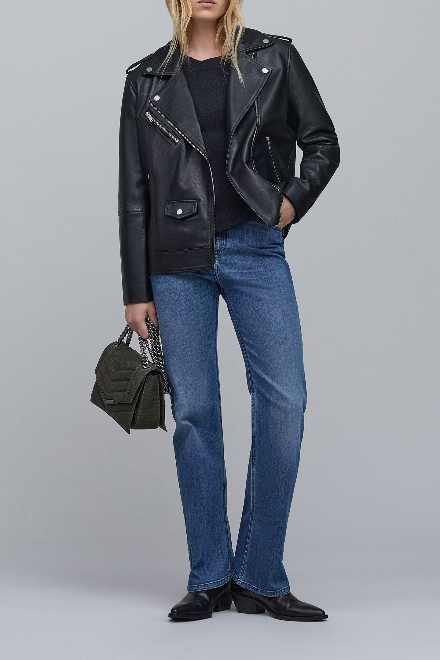 GREY KNIT SWEATER WITH SHOULDER BUTTONS 4