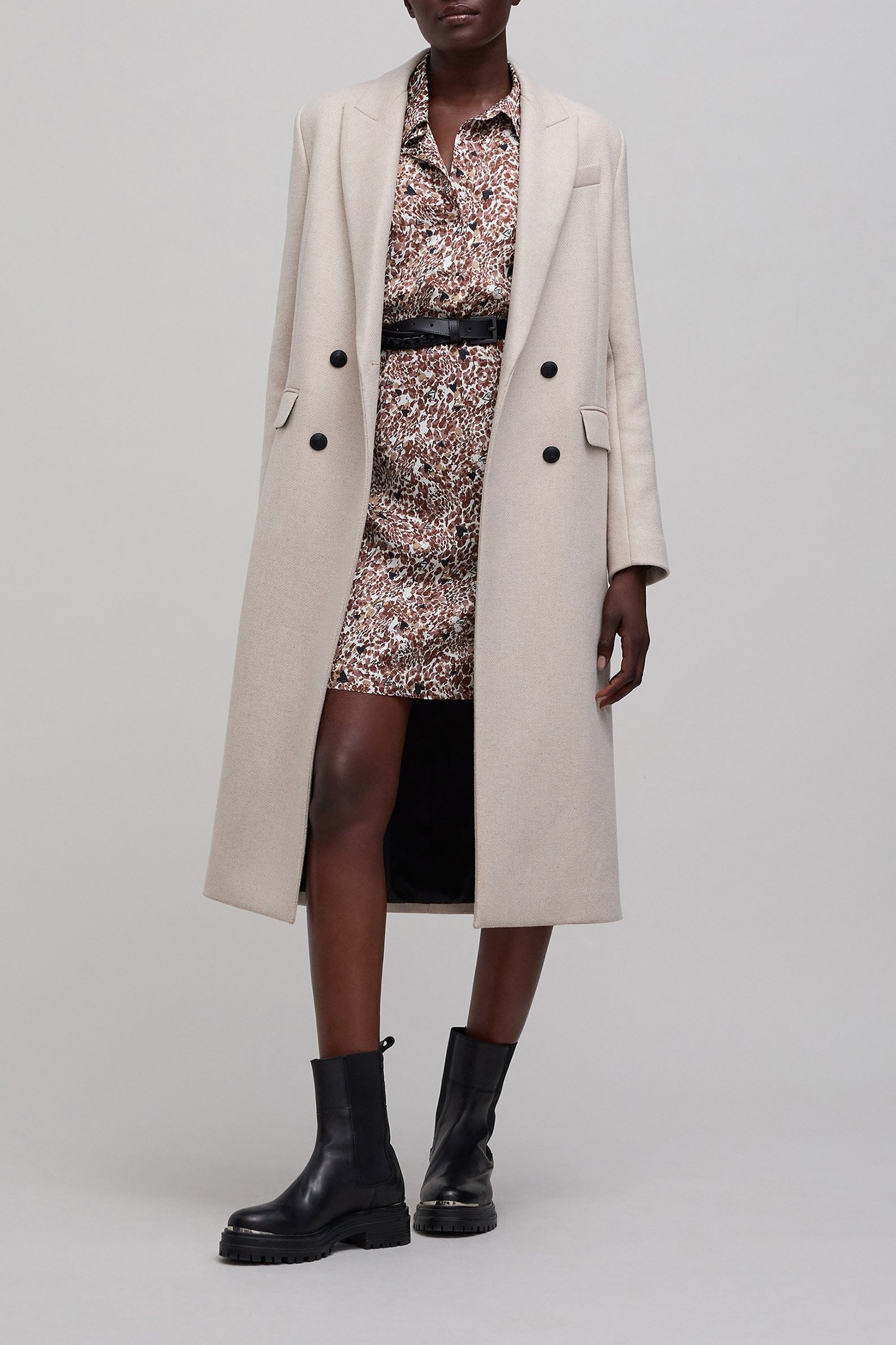 ECRU LENZING™ ECOVERO™ ANIMAL HEARTS DRESS 5