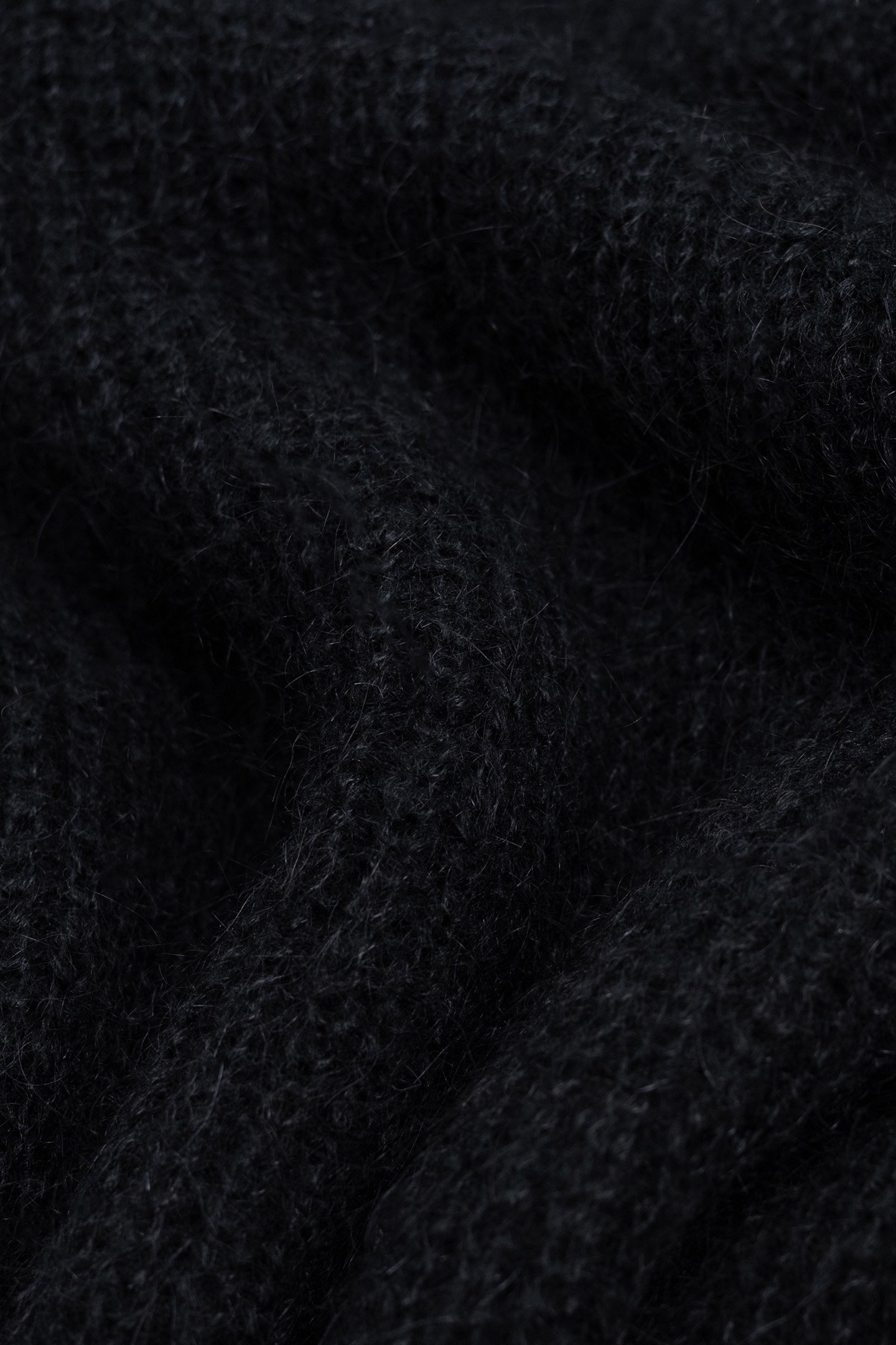 BLACK RIB-KNIT TURTLENECK SWEATER DRESS 8