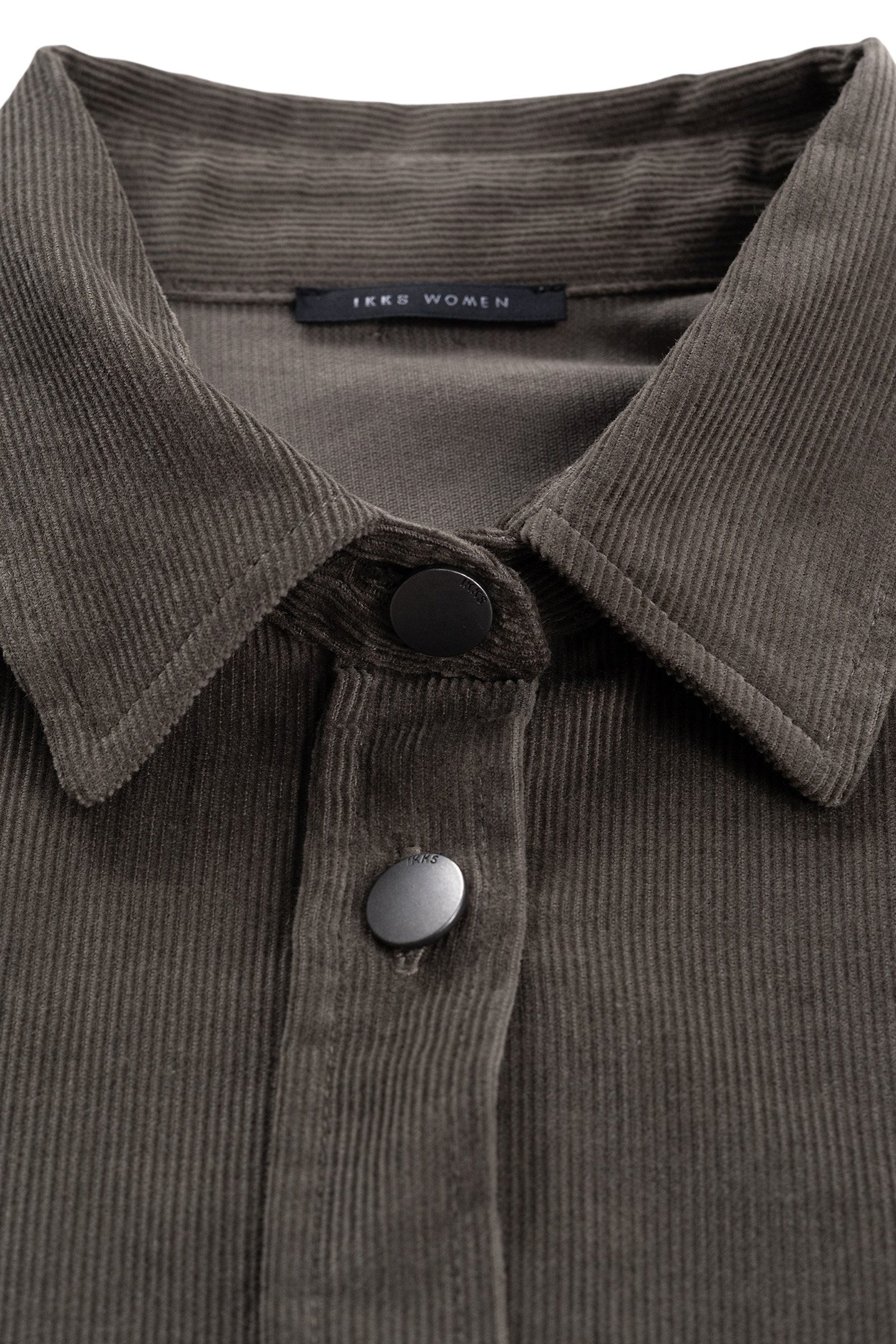 KHAKI BELTED VELOUR SHIRT DRESS 2