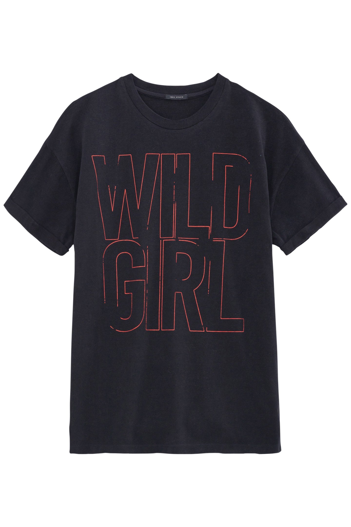 BLACK FUZZY TEE-SHIRT 1