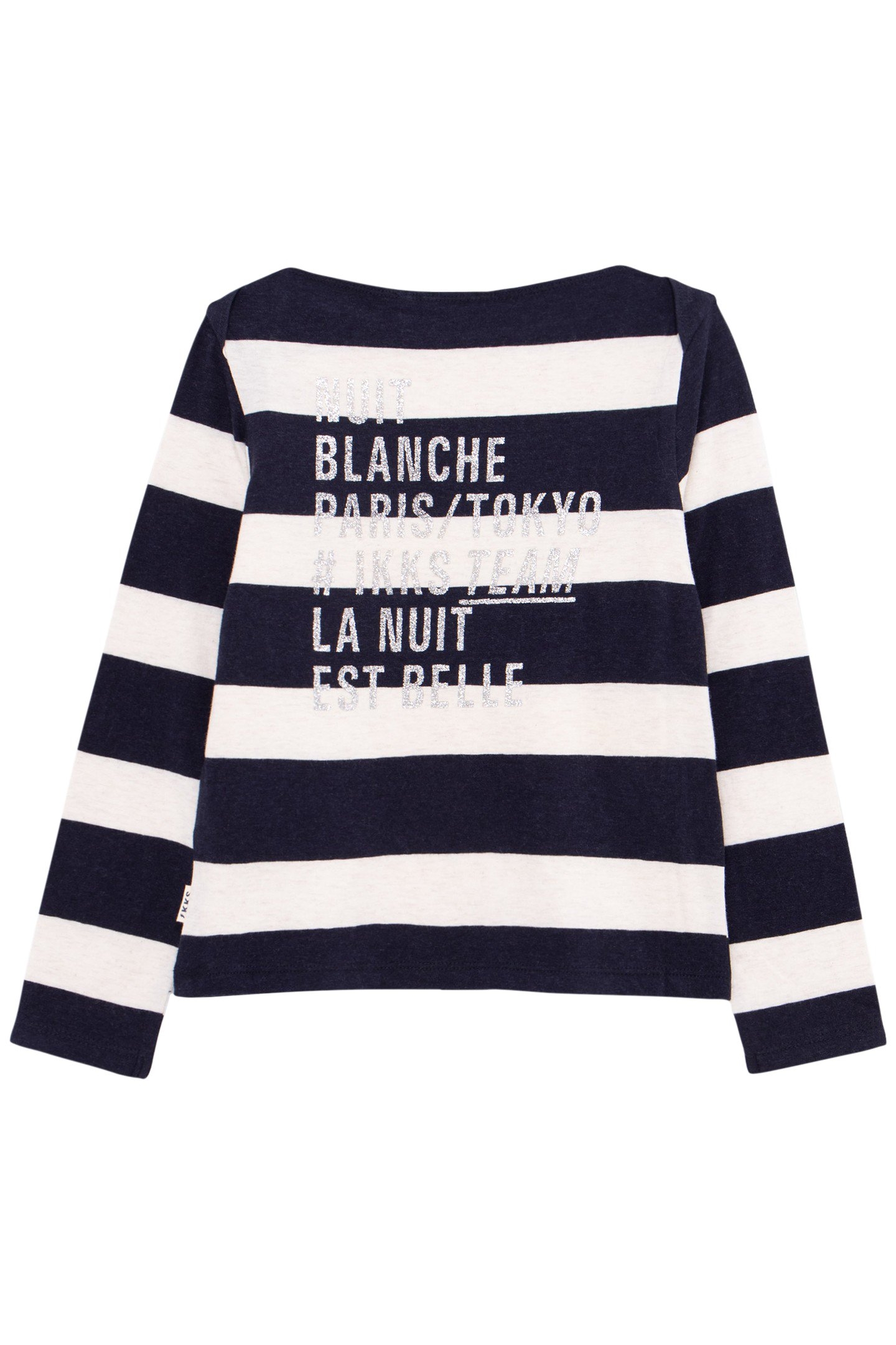 GIRL’S SAILOR-STRIPE T-SHIRT, STUDDED LIGHTNING AND SLOGAN 2