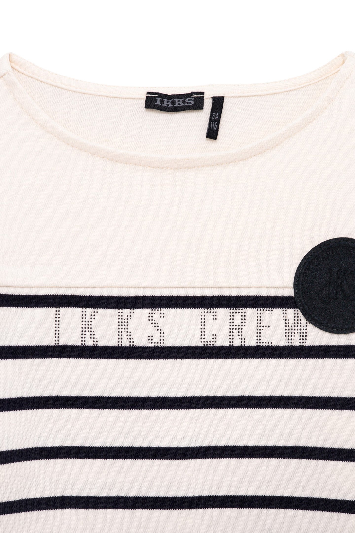 BOY'S ECRU SAILOR T-SHIRT WITH CONTRASTING SLEEVES 3