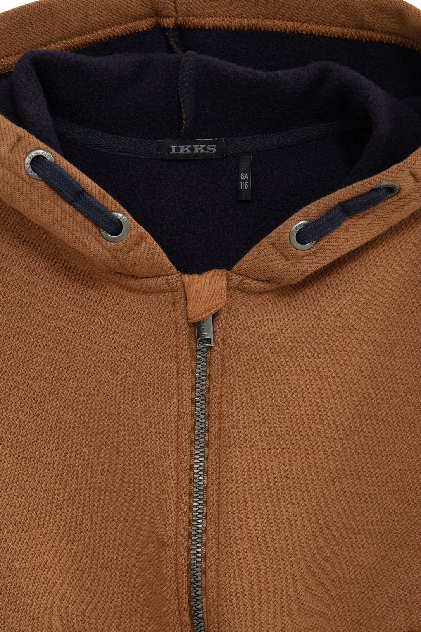 CAMEL CARDIGAN WITH GUM MESSAGE AND BOY'S BACK PICOTS 5