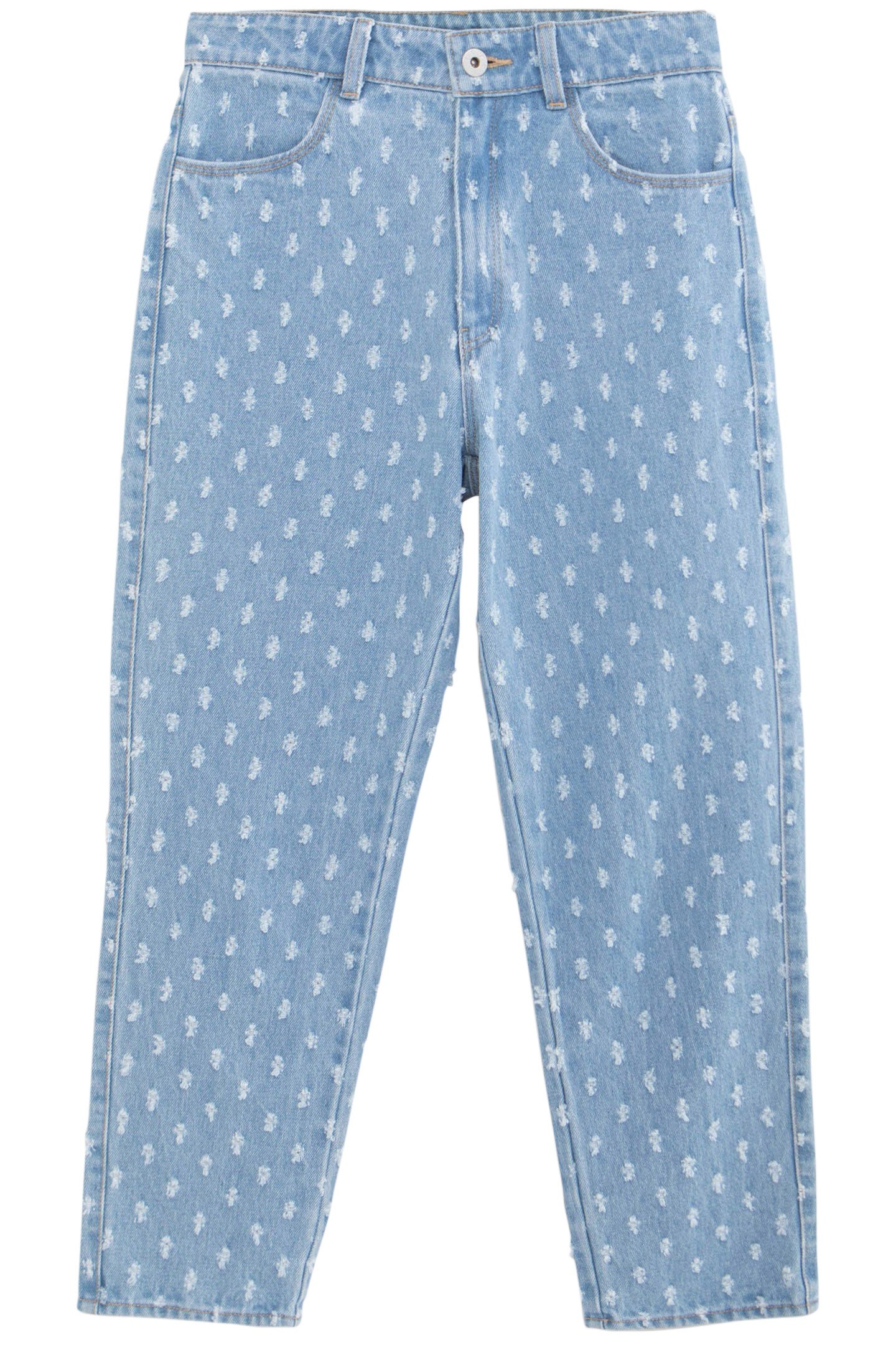 MOM BLUE ALLOVER GIRL JEANS 1