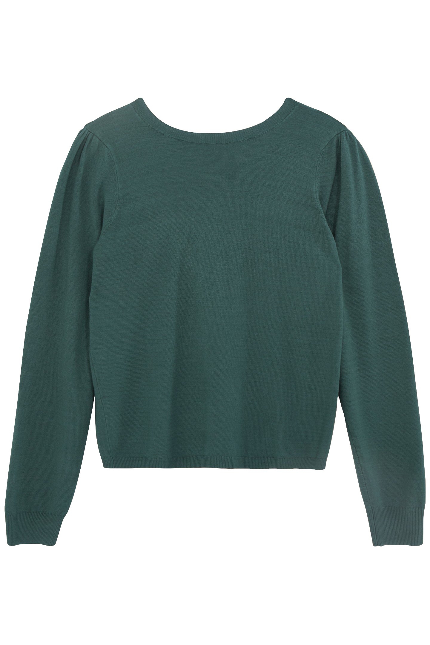 NIGHT GREEN KNIT FRONT/BACK REVERSIBLE SWEATER 1