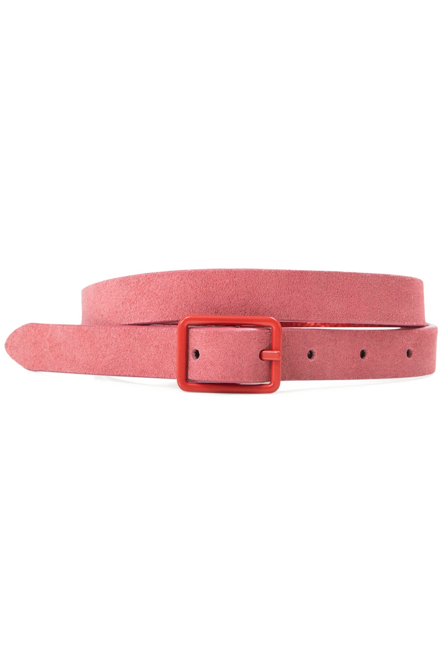 BUBBLE GUM/METALLIC RED REVERSIBLE BELT 3
