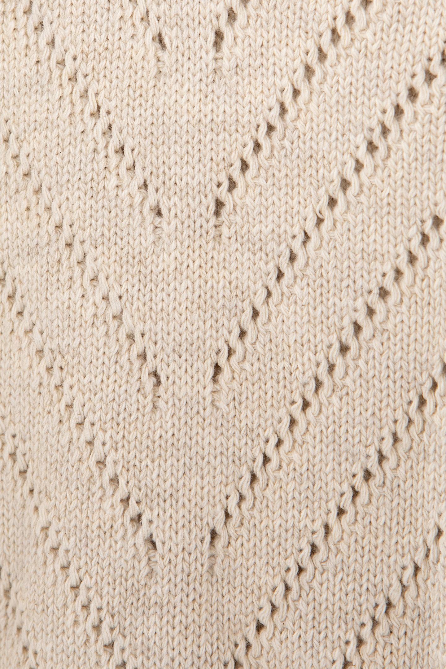 ECRU DECORATIVE KNIT SHORT SLEEVE SWEATER 7