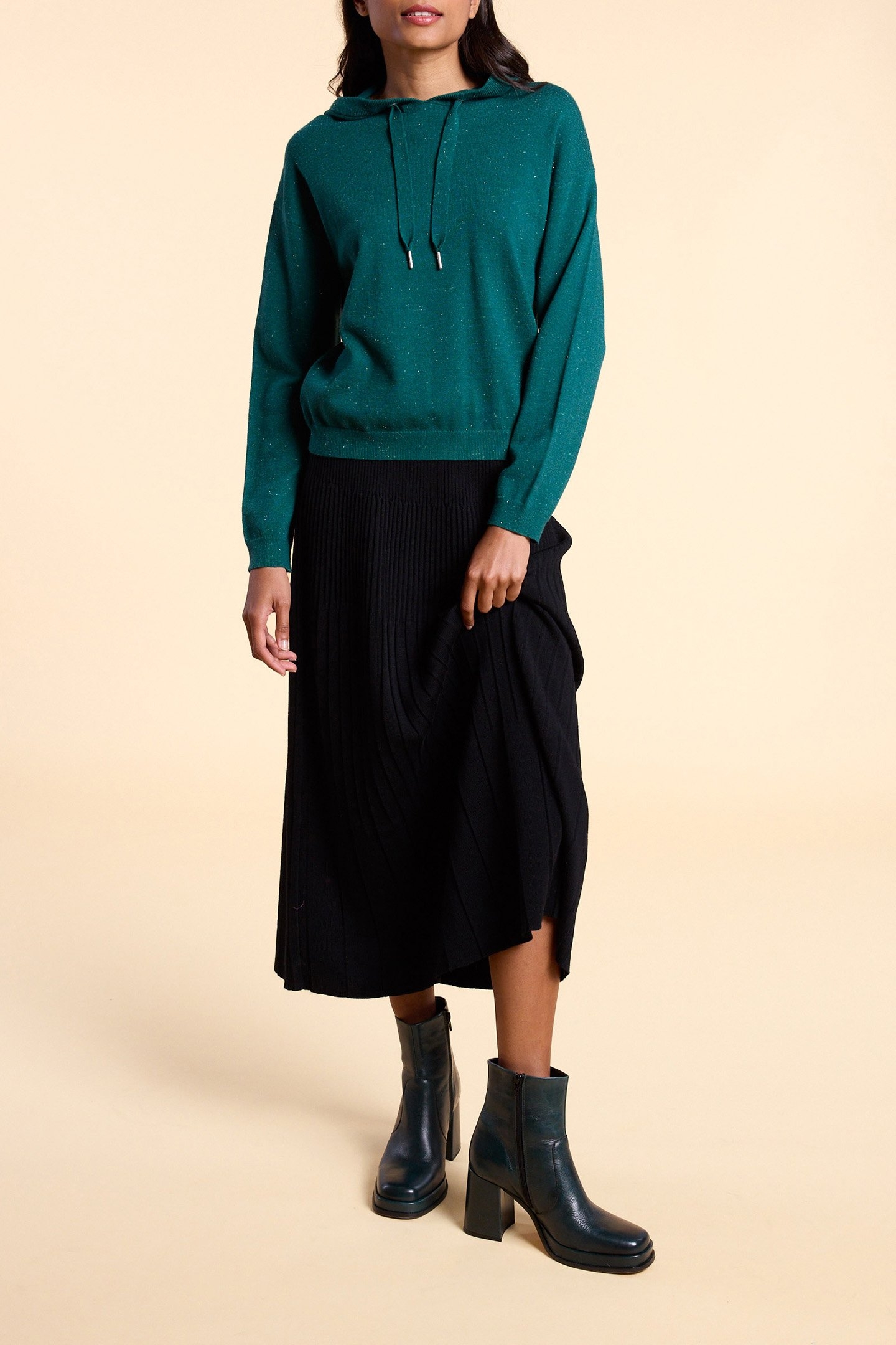 MIDNIGHT GREEN HOODIE 1