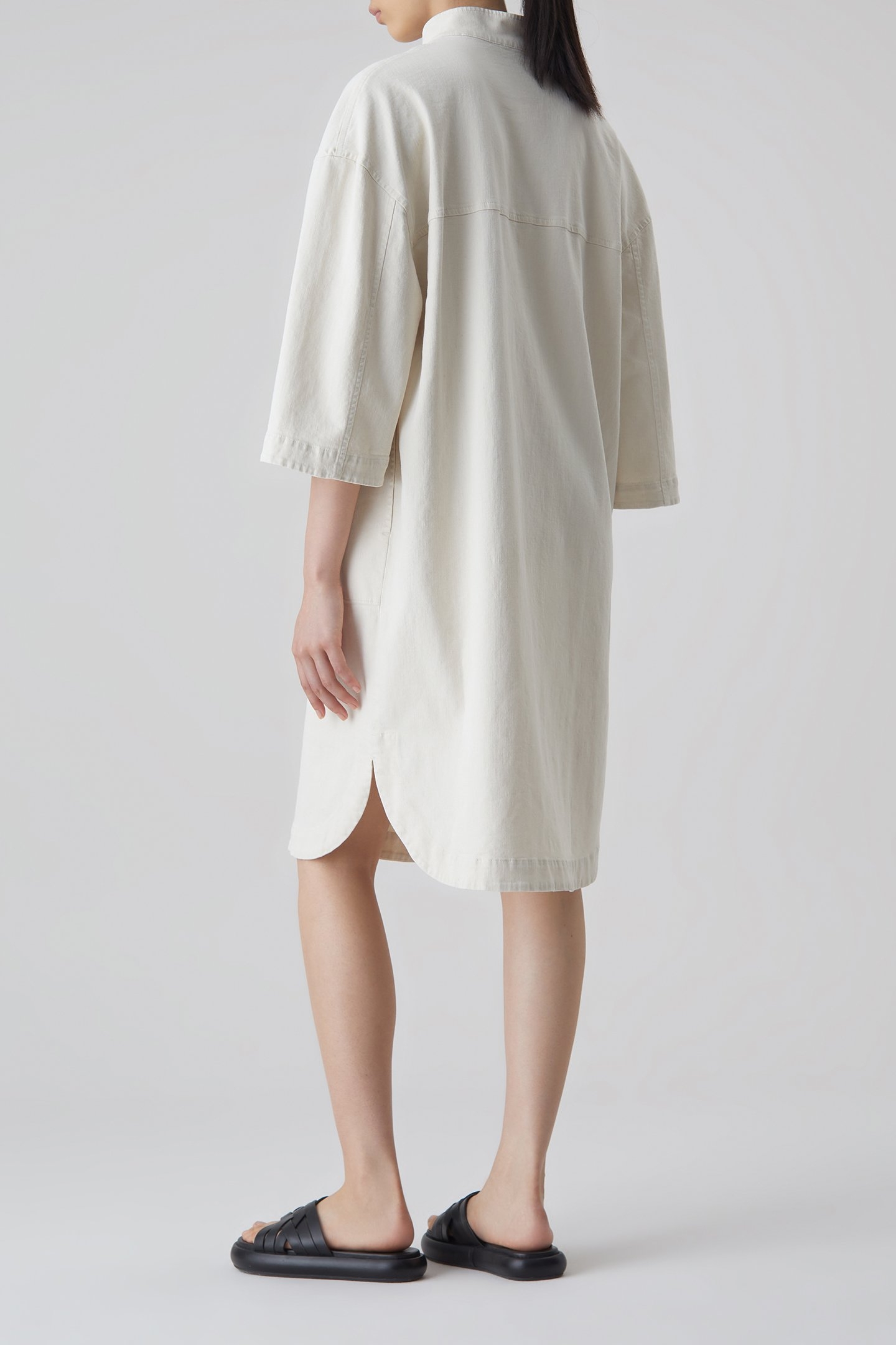 DENIM TUNIC DRESS DRESSES ECRU 3