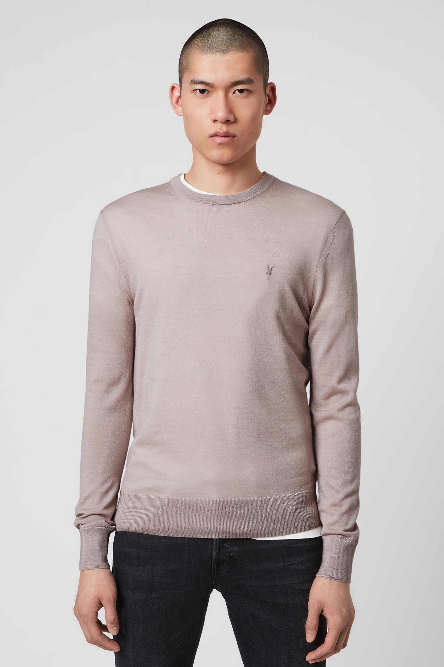 MODE MERINO CREW GRAIN TAUPE 1