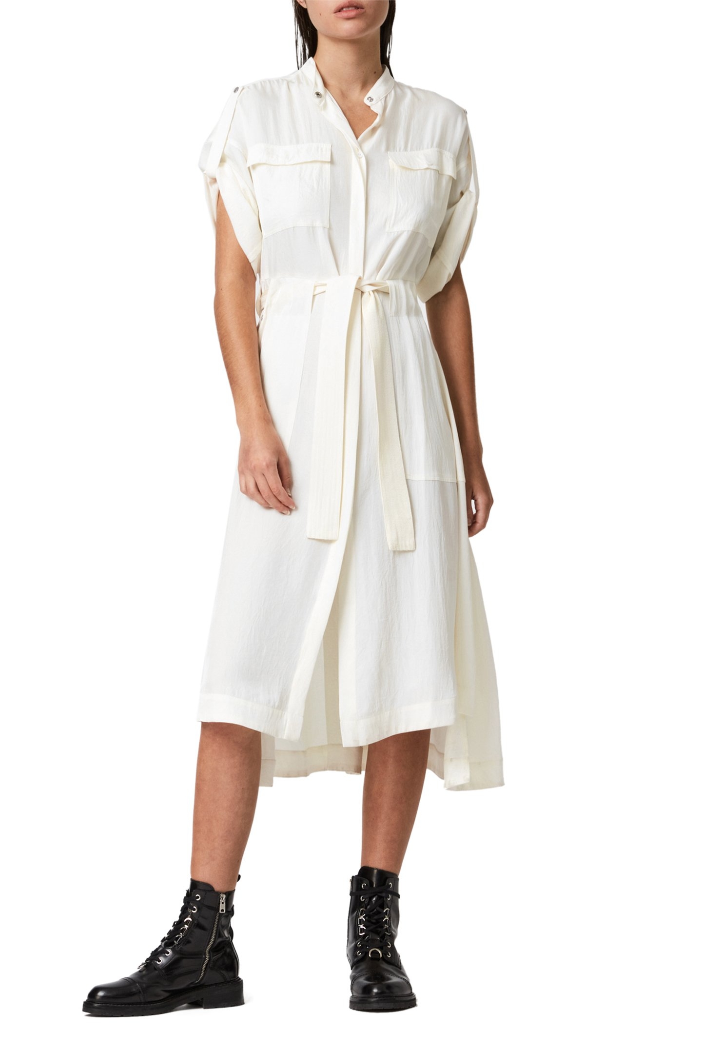 LUCIANA DRESS ECRU WHITE 1