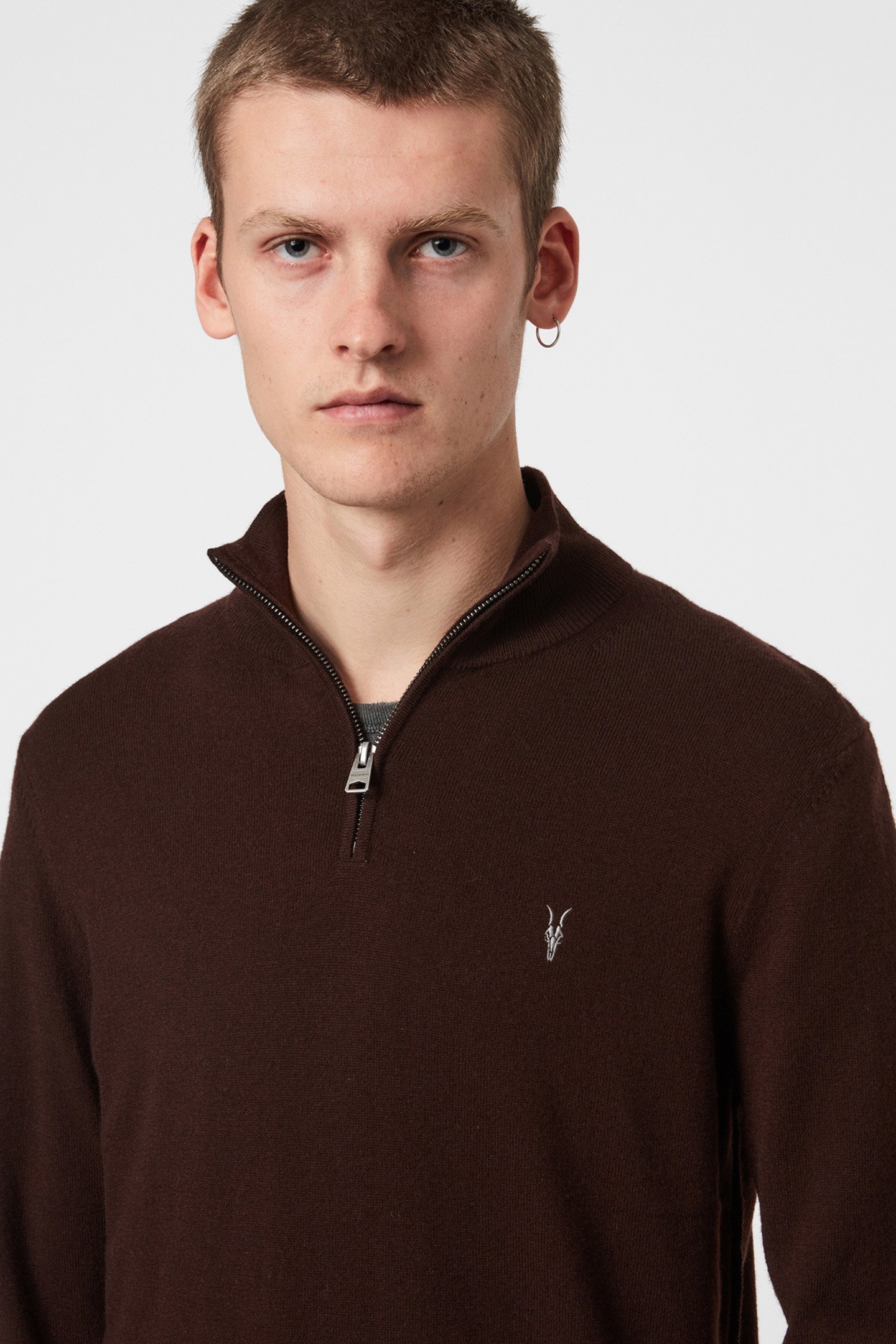 KILBURN ZIP FUNNEL OXBLOOD RED 5