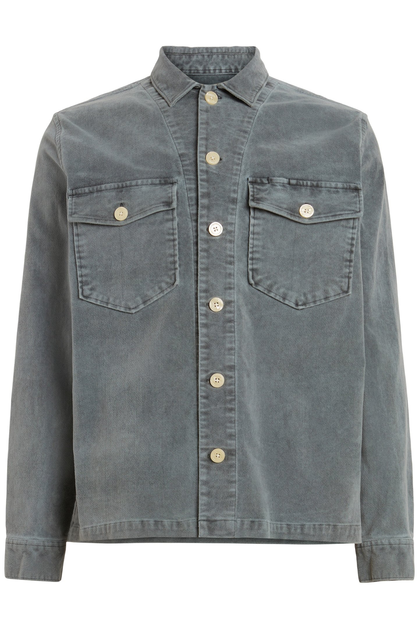 HARRIER LS SHIRT DULL BLUE 4