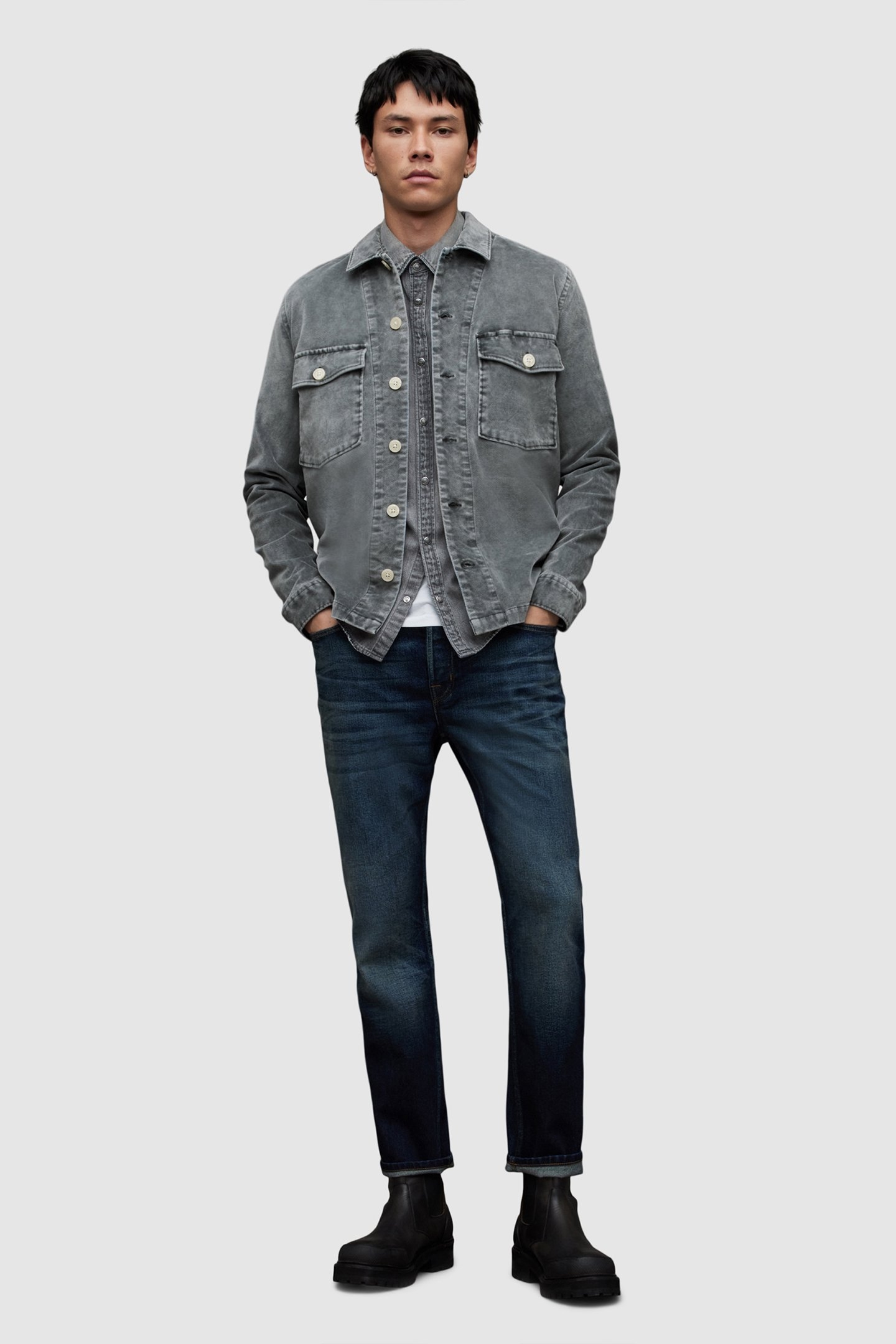 HARRIER LS SHIRT DULL BLUE 3