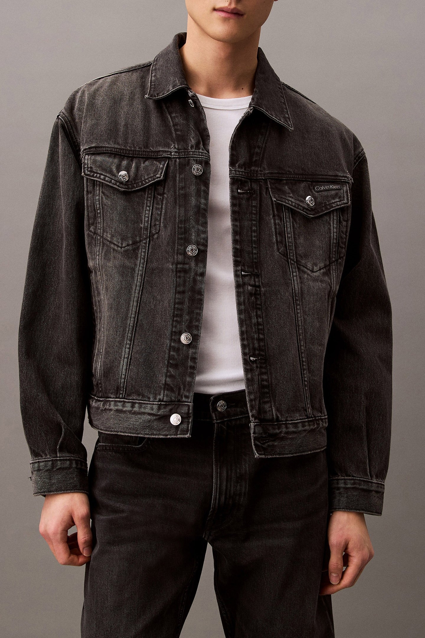 90S BLACK FOG DENIM JACKET 1