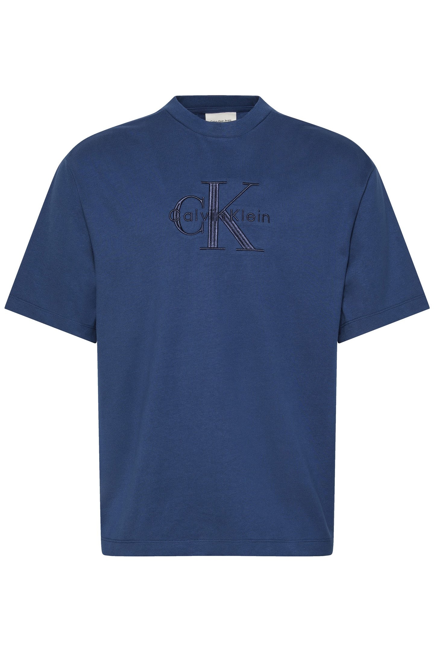 SS HERO MONOLOGO EMB RELAXED FIT CREW NECK T-SHIRT BLUE 4