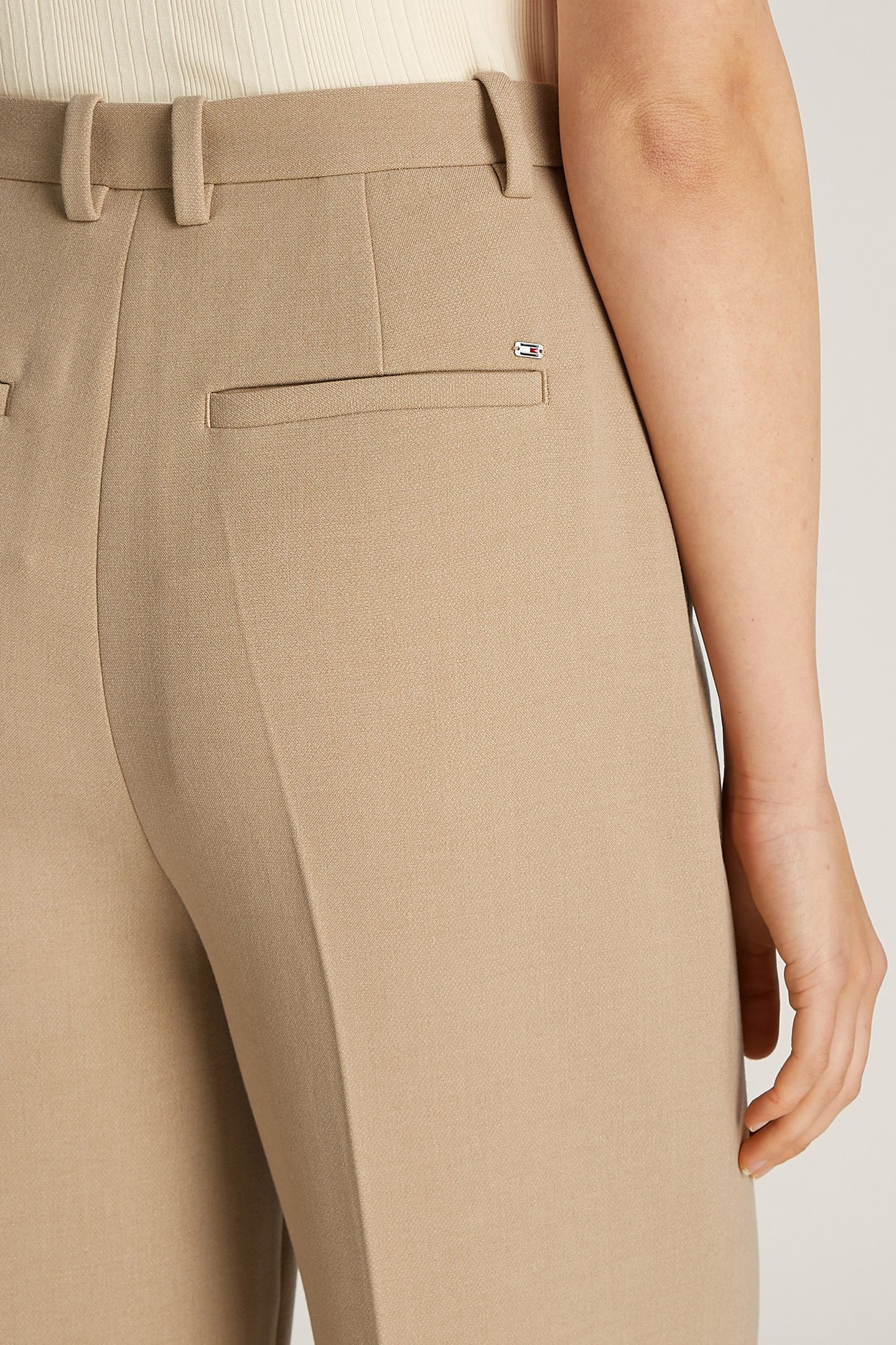 PUNTO RELAXED FIT STRAIGHT LEG PANTS BEIGE 6