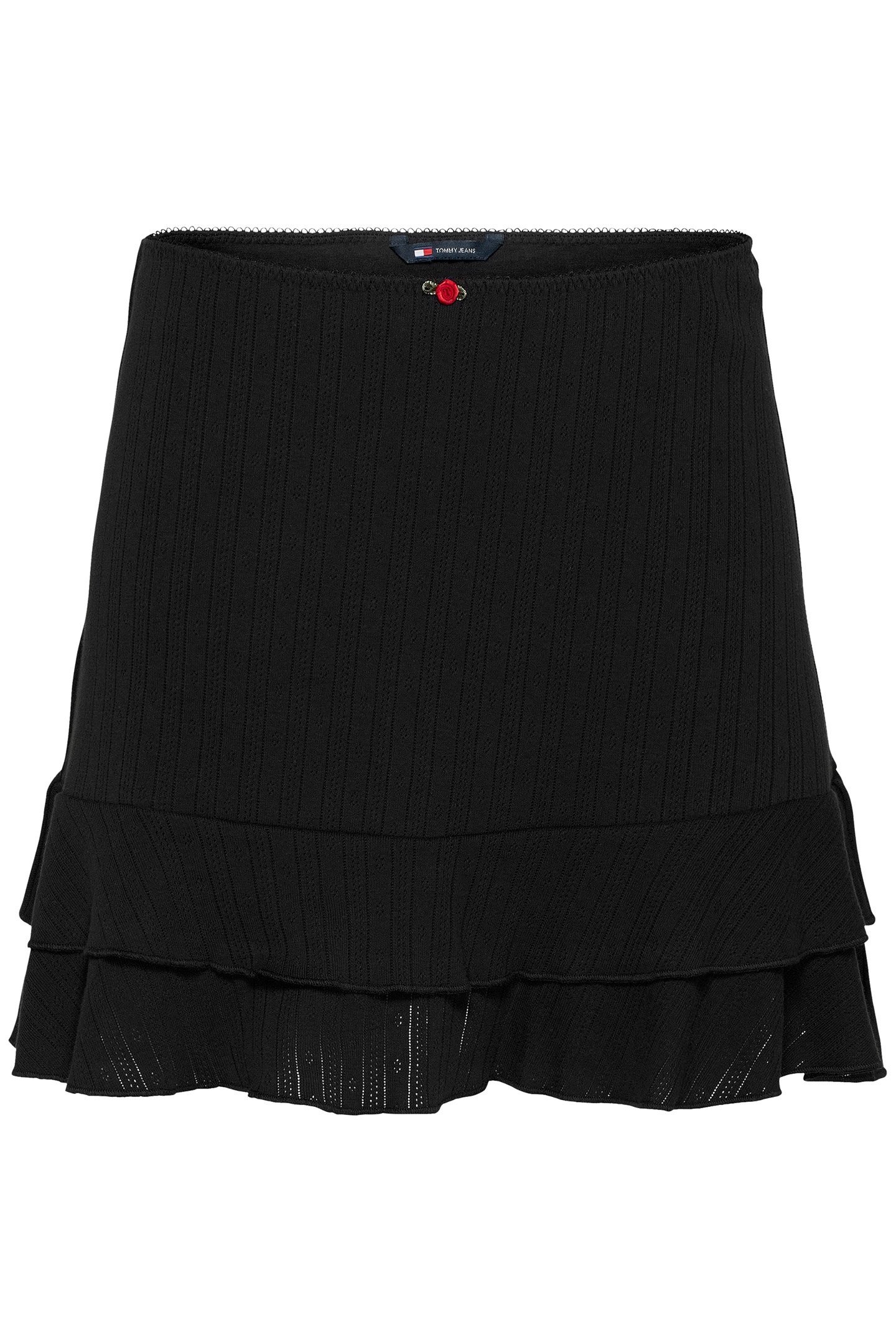 TJW POINTELLE REGULAR FIT MINI SKIRT, BLACK 4