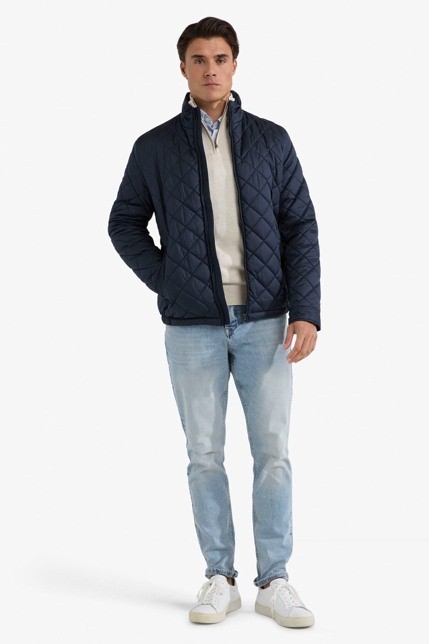 QUILTED JACKET NAVY 2