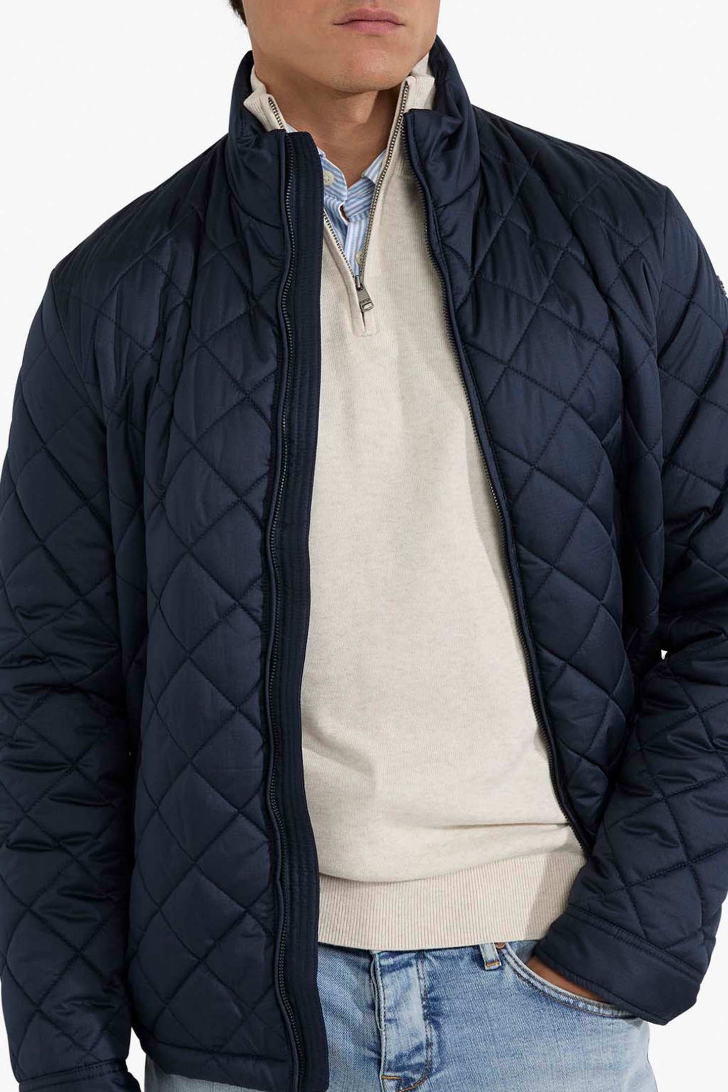 QUILTED JACKET NAVY 6