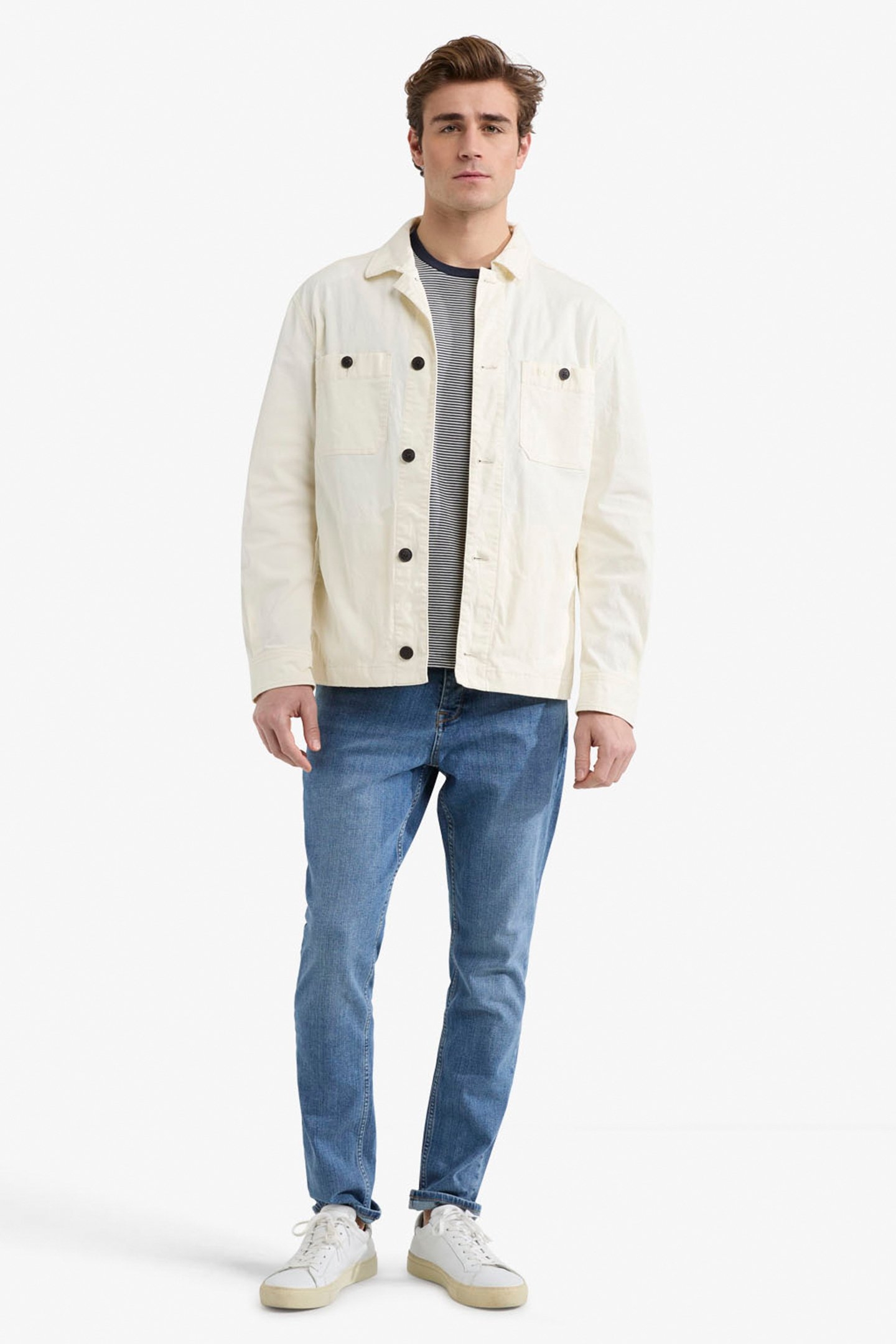 COTTON SHIRT JACKET OFF WHITE 2