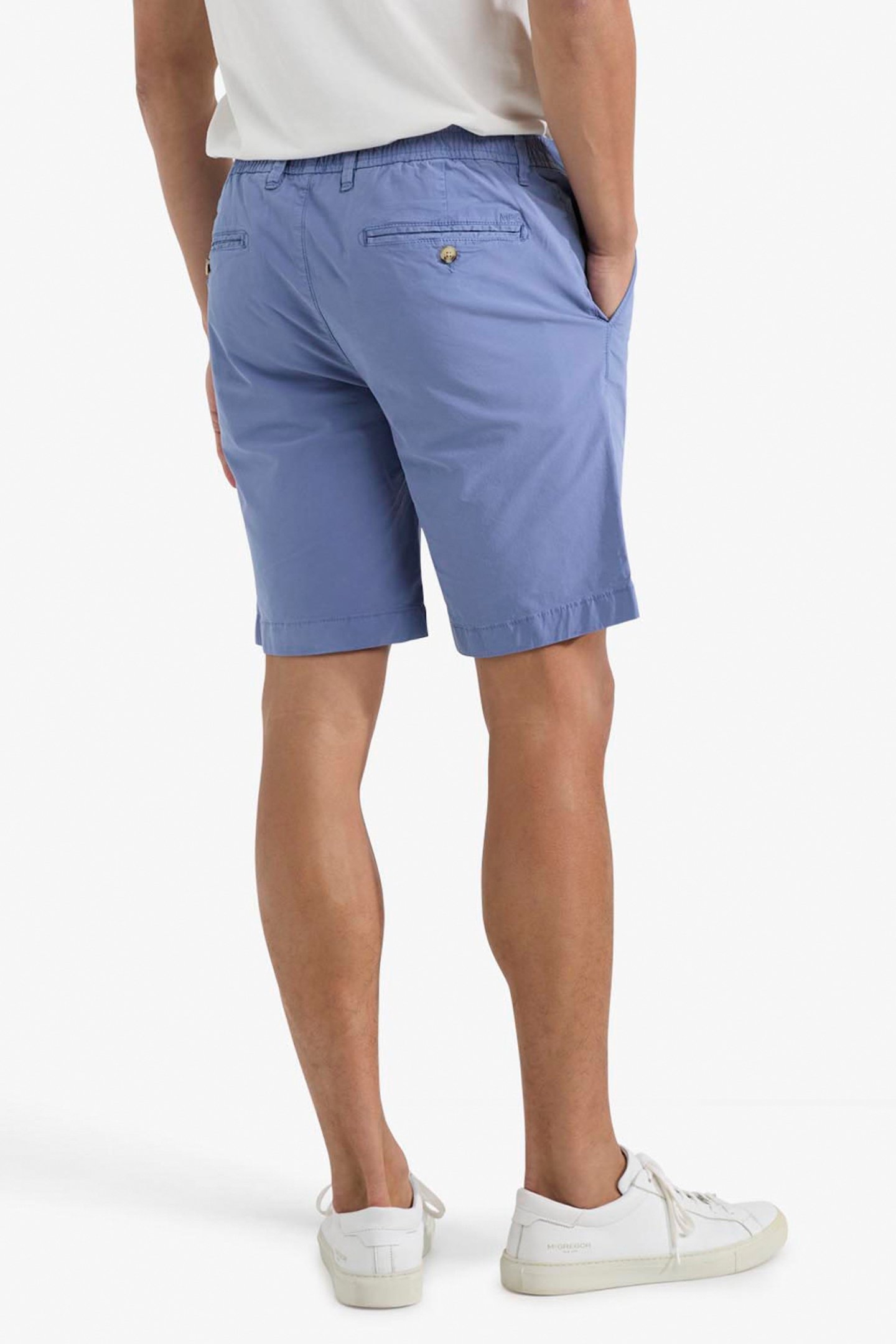 POPLIN SHORTS VINTAGE BLUE 2