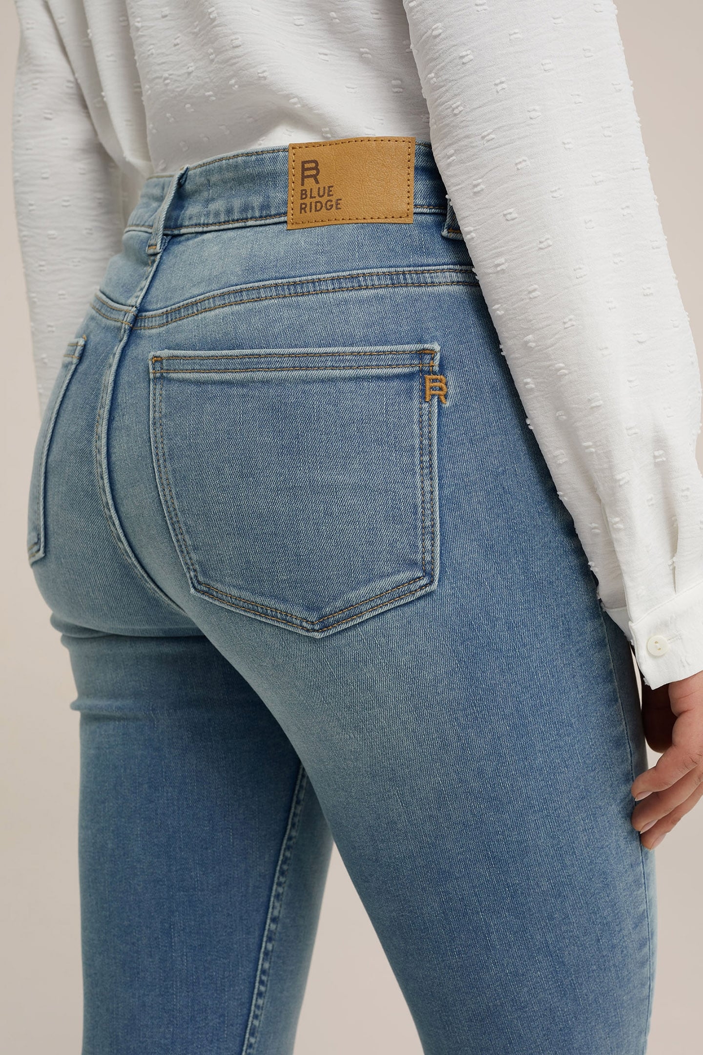 5-POCKET MID WAIST BLUE 5