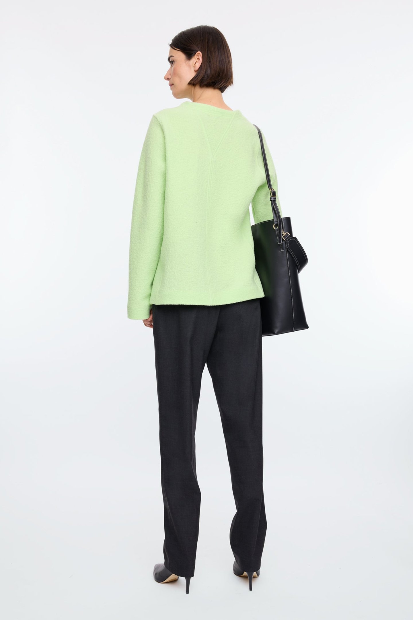 CURL WOOL BASIC SWEAT CATERPILLAR GREEN 4