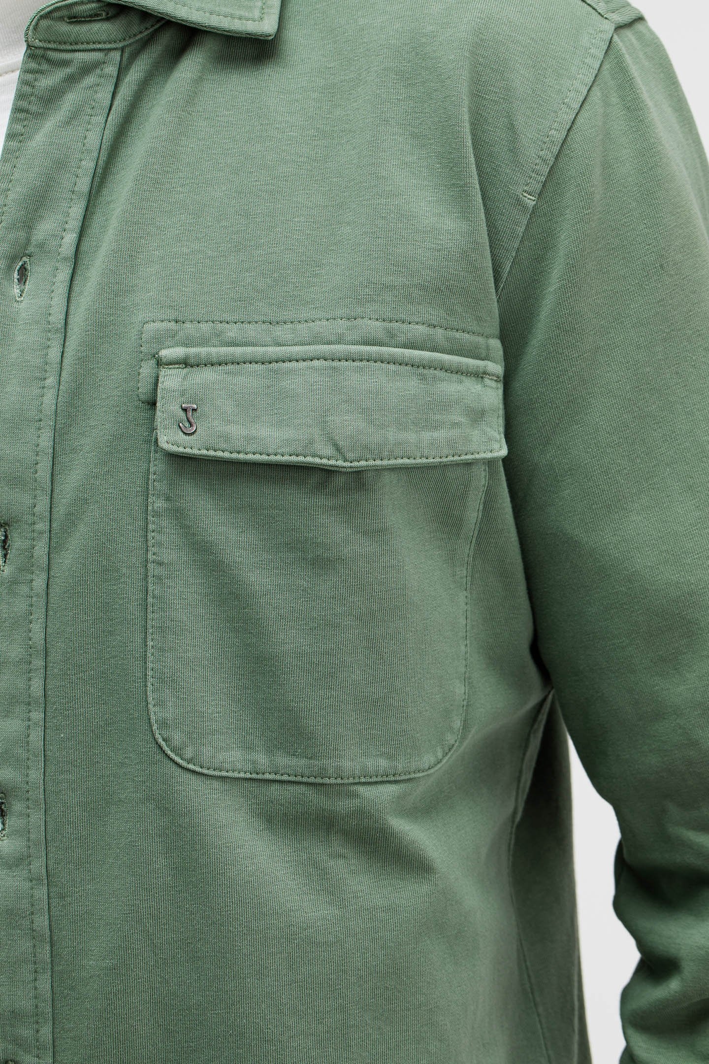 FINN POCKET JERSEY OVERSHIRT JADE GREEN 5