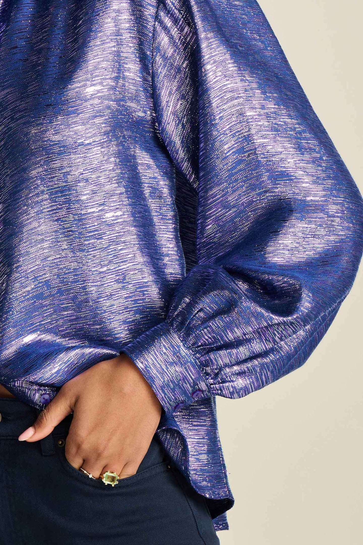 BLOUSE - VIOLET FESTIVE BLUE 5