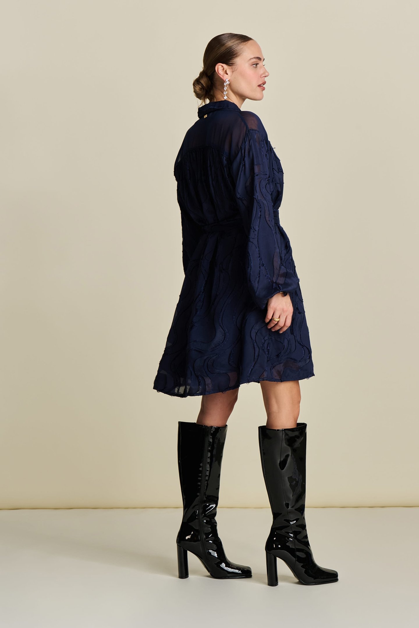 DRESS - JACQUARD MIDNIGHT BLUE 5