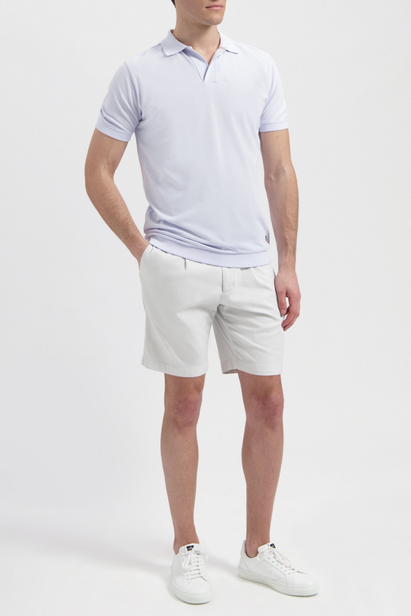 RICE | PIQUÉ RETRO POLO SHIRT ICE BLUE 3