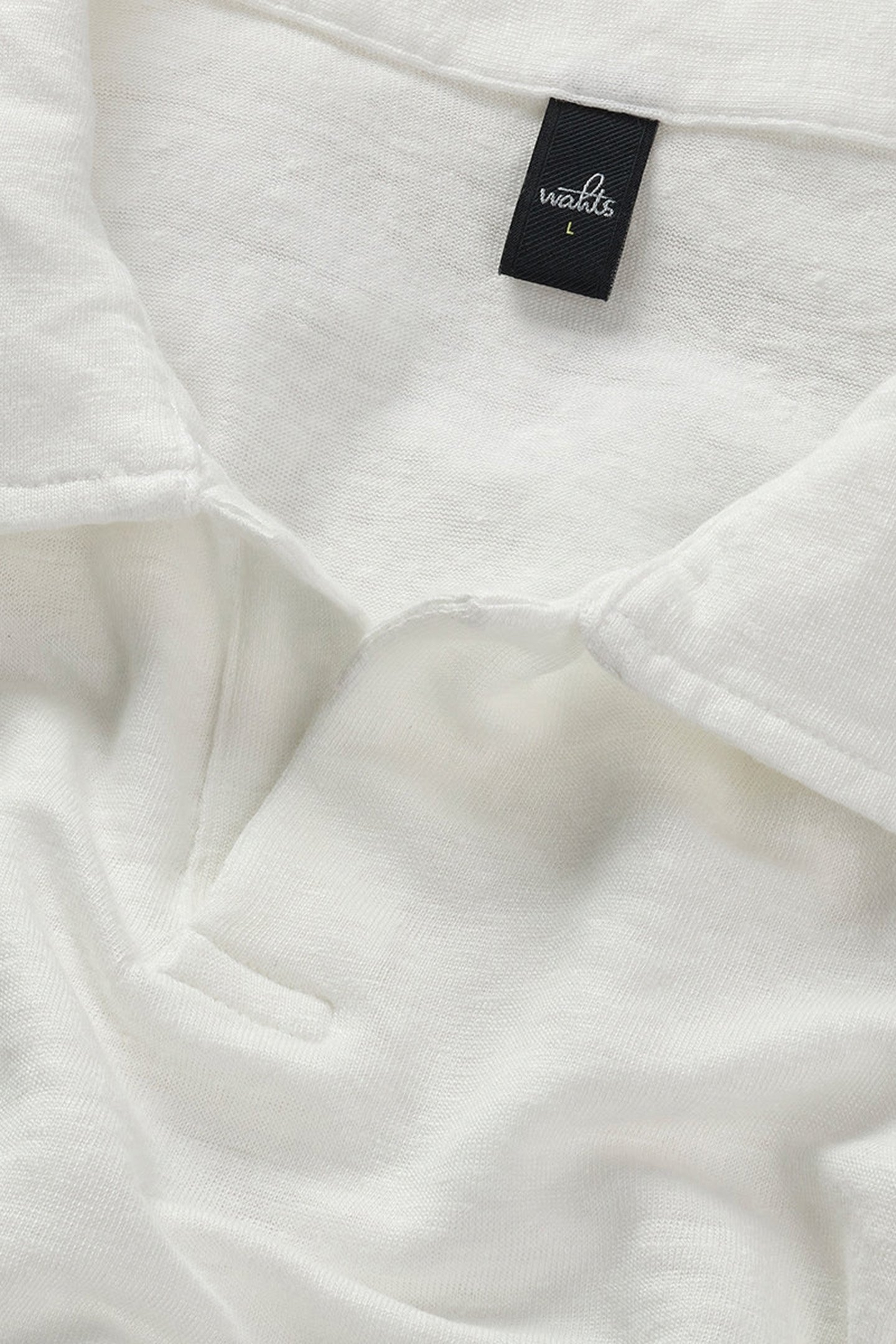 NELSON | LINEN POLO SHIRT PURE WHITE 4