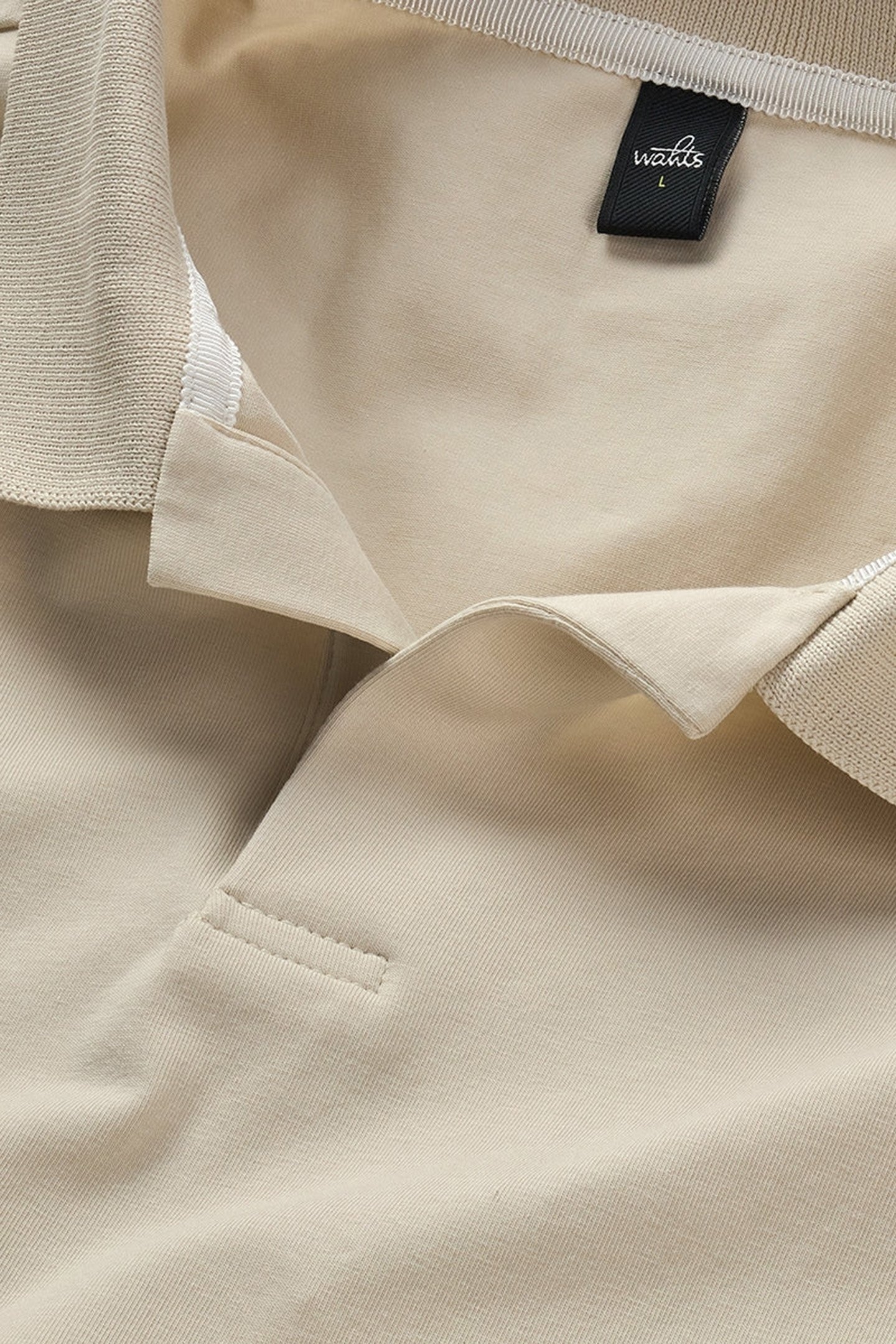 HASTINGS | STRETCH JERSEY POLO WHITE SAND 3