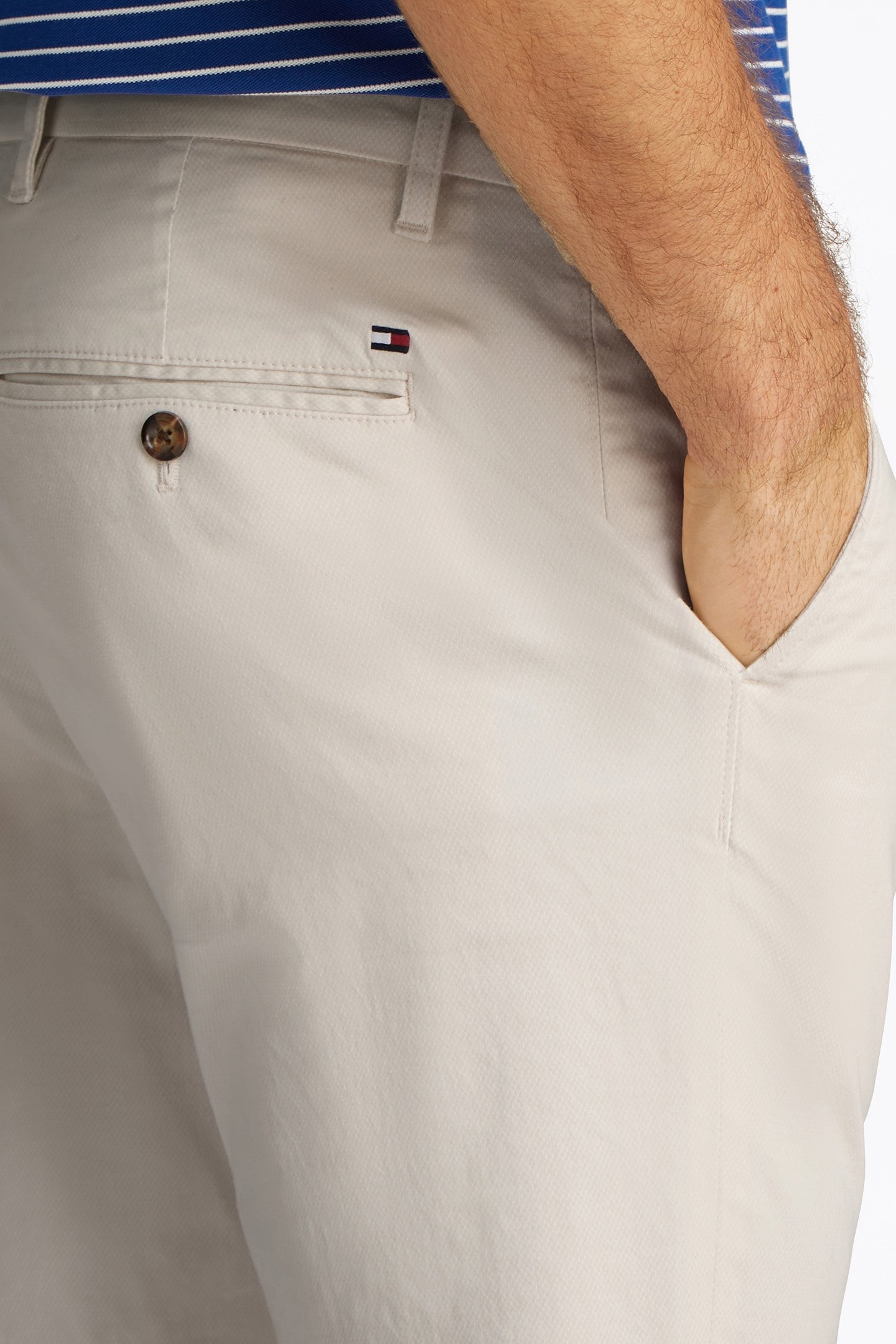 BLEECKER PRINTED CHINO SLIM FIT IVORY 6