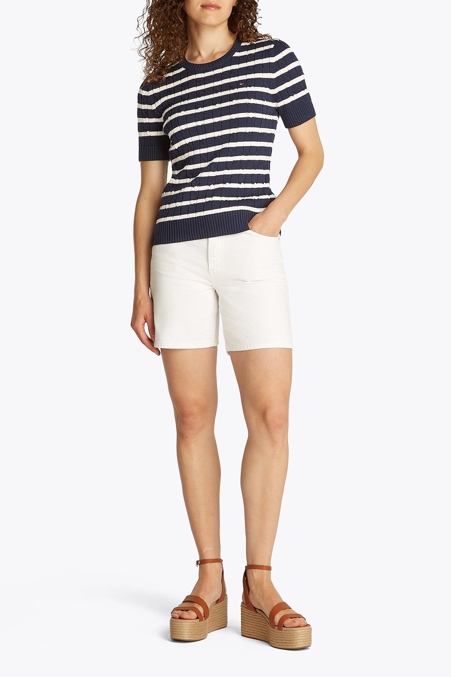 SHORT SLEEVED PULLOVER, REGULAR FIT, DARK NIGHT NAVY BLUE 2