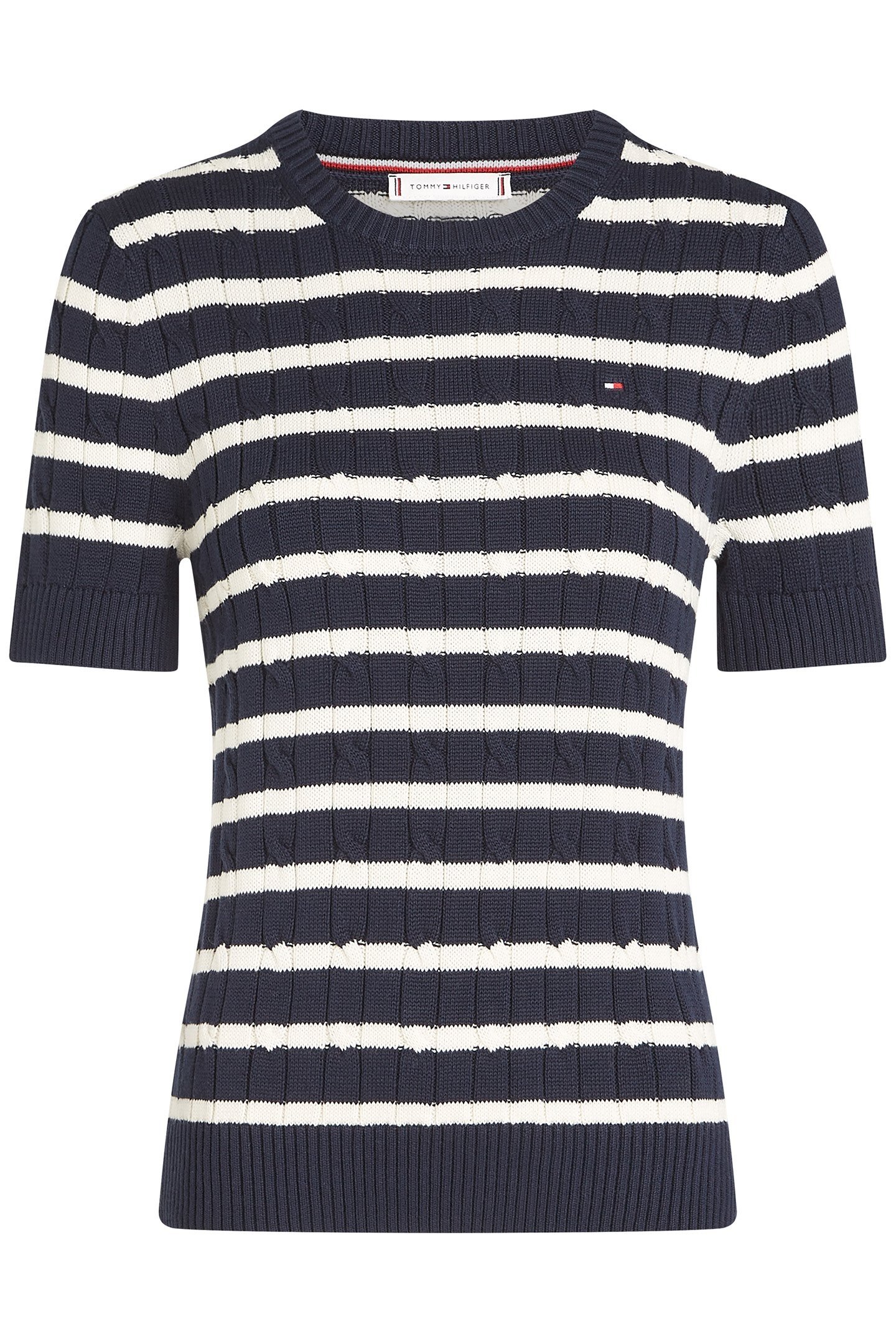 SHORT SLEEVED PULLOVER, REGULAR FIT, DARK NIGHT NAVY BLUE 4