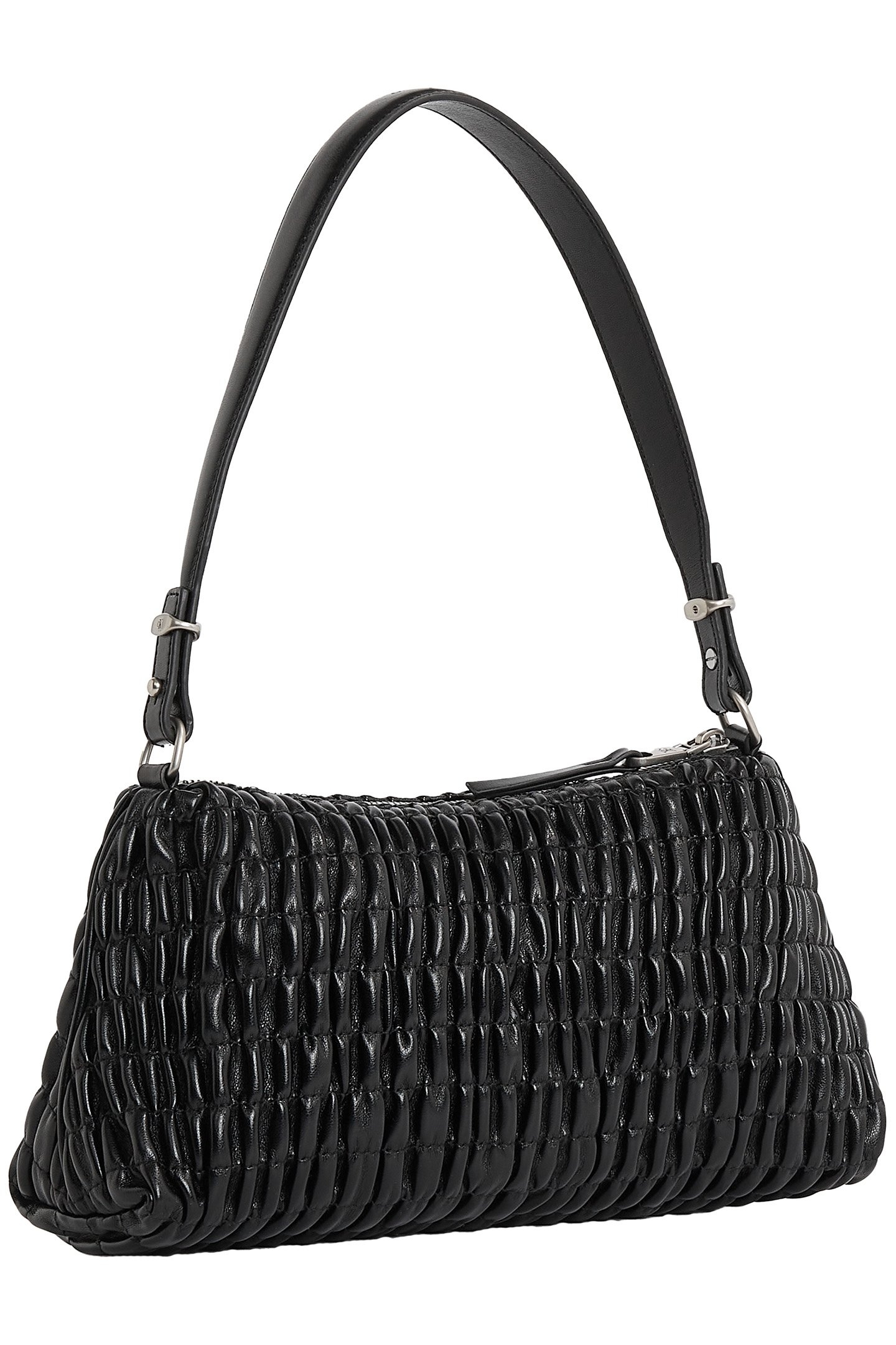 ROUCHED SHOULDER BAG NA BLACK 2