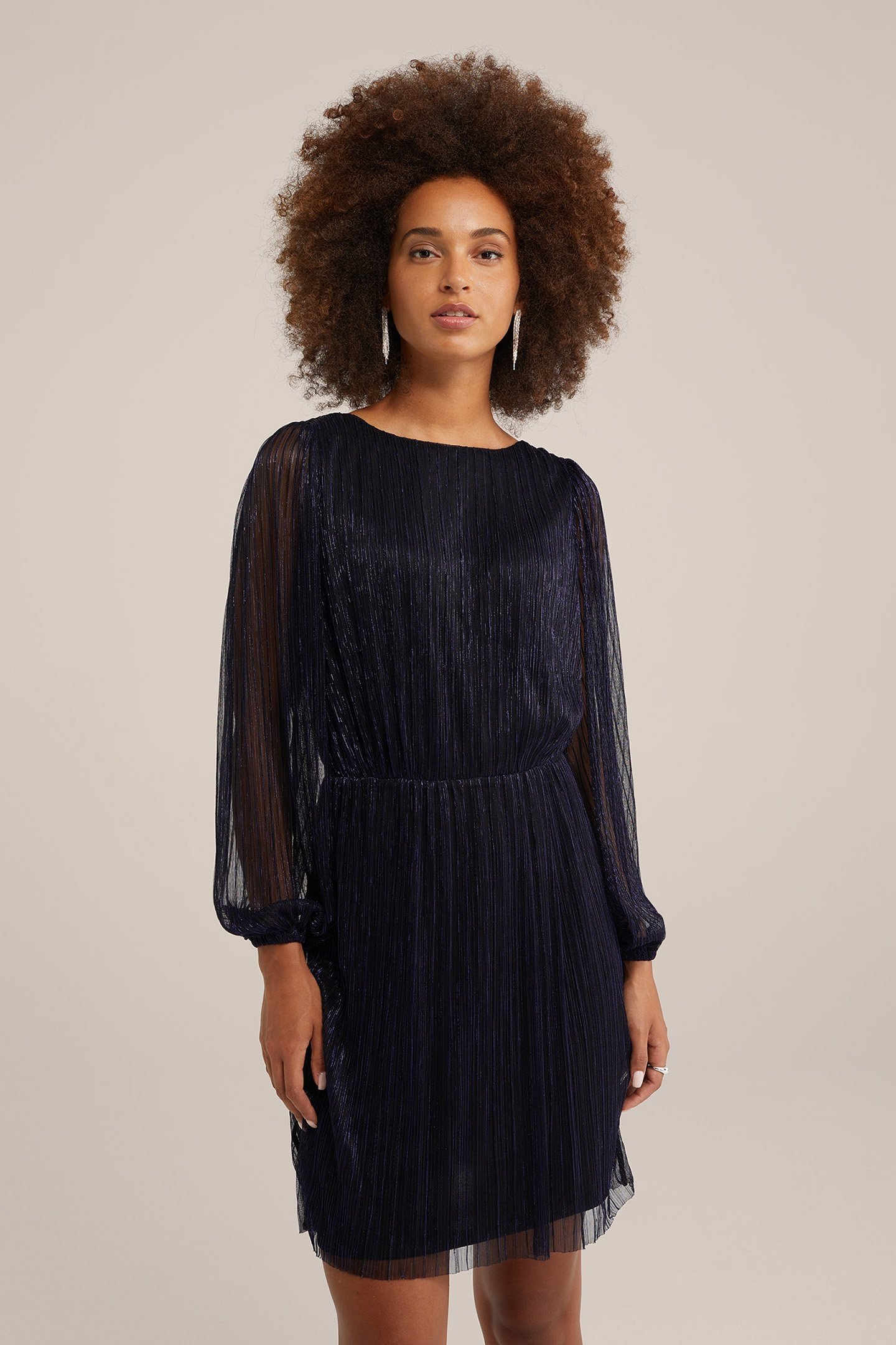 DRESS MID LENGTH DARK BLUE 1