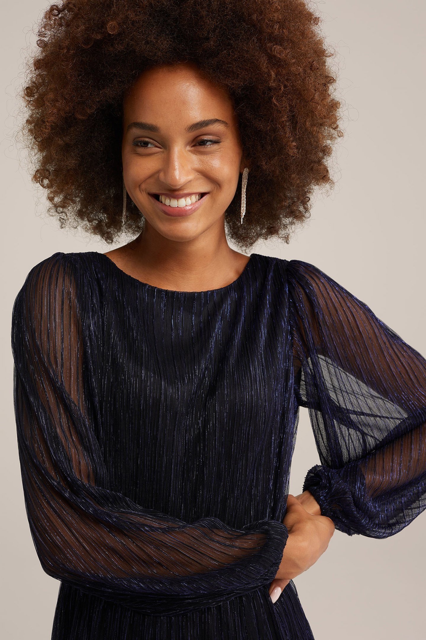 DRESS MID LENGTH DARK BLUE 5