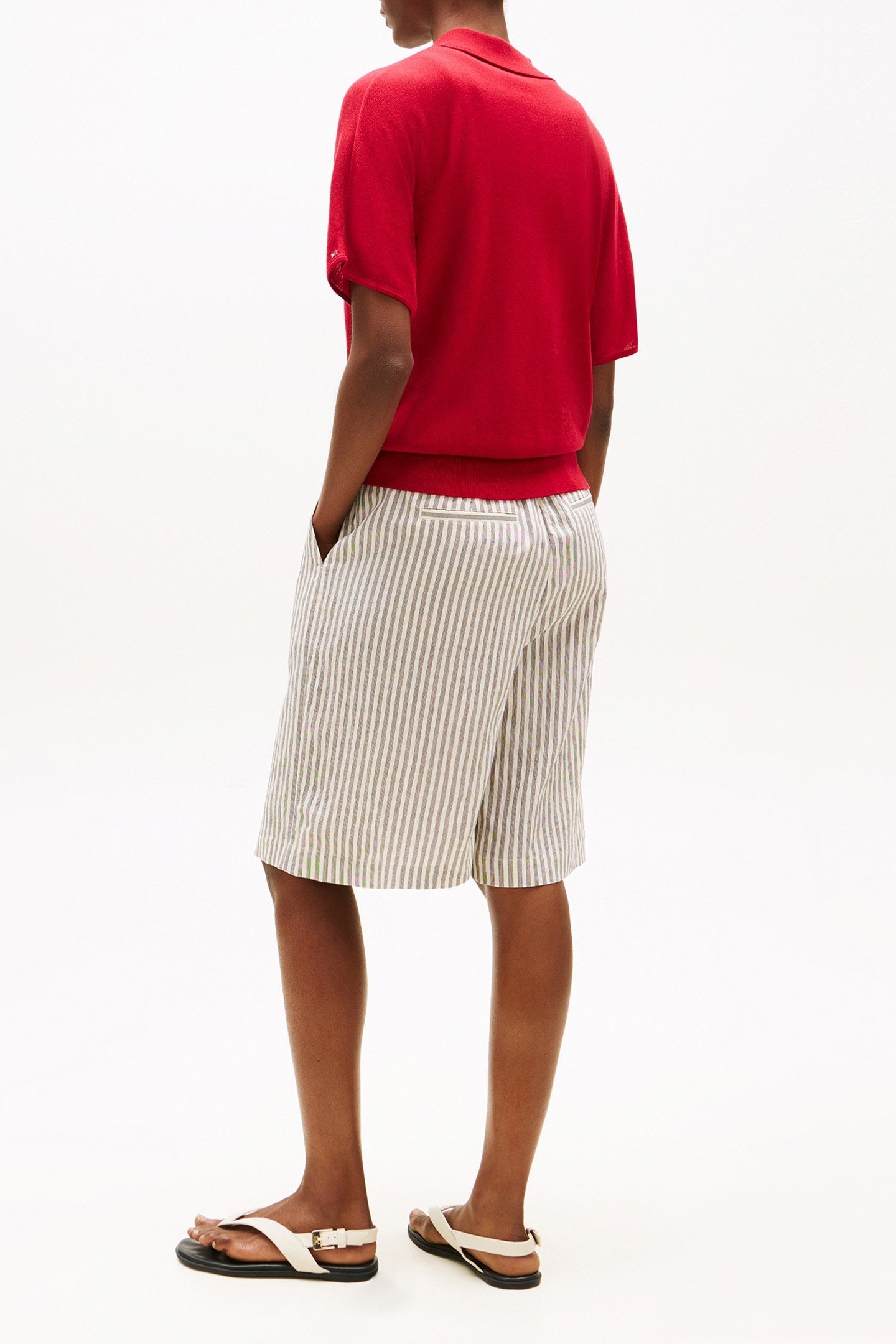 LYOCELL SILK S/S POLO MEDIUM RED 3