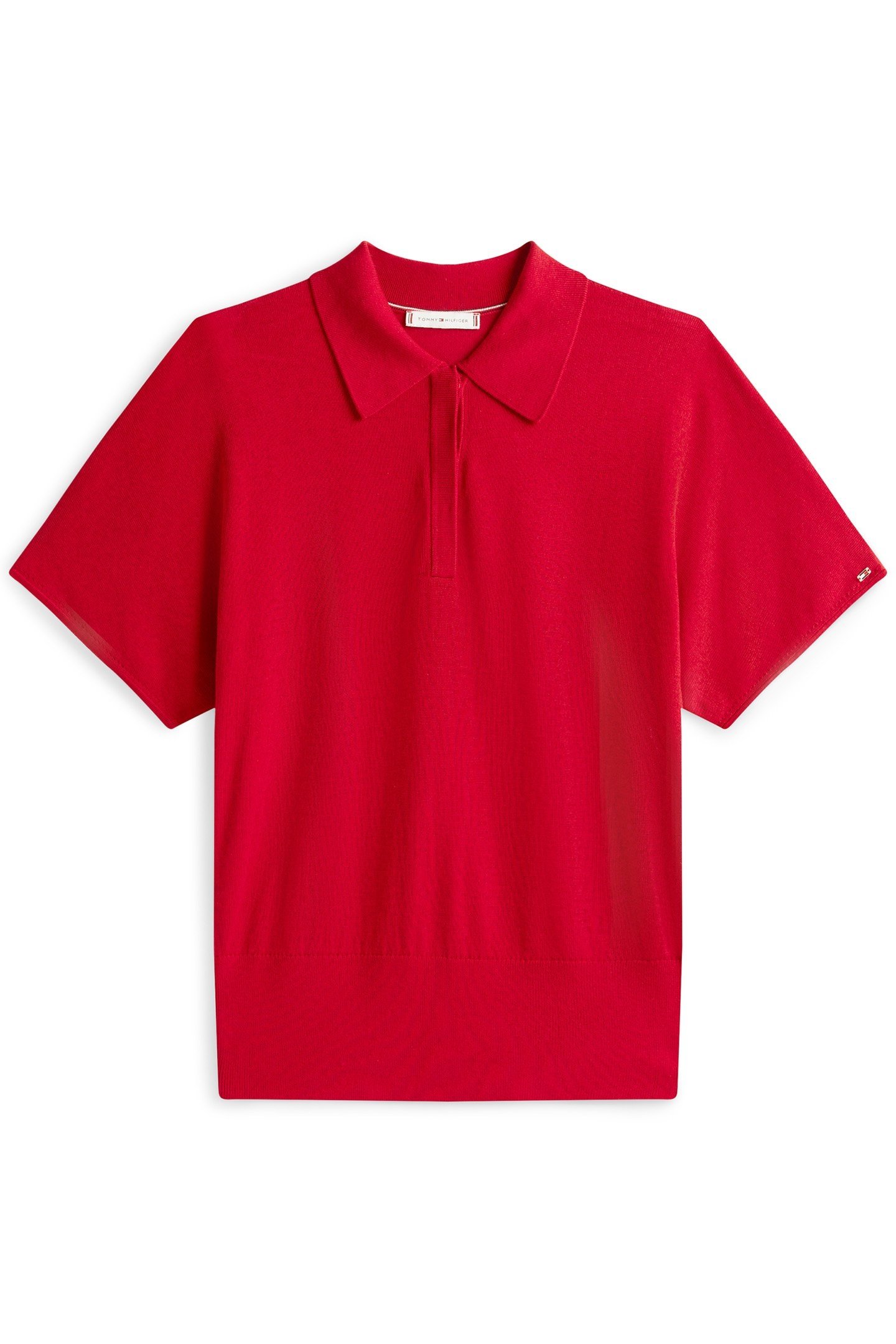 LYOCELL SILK S/S POLO MEDIUM RED 4