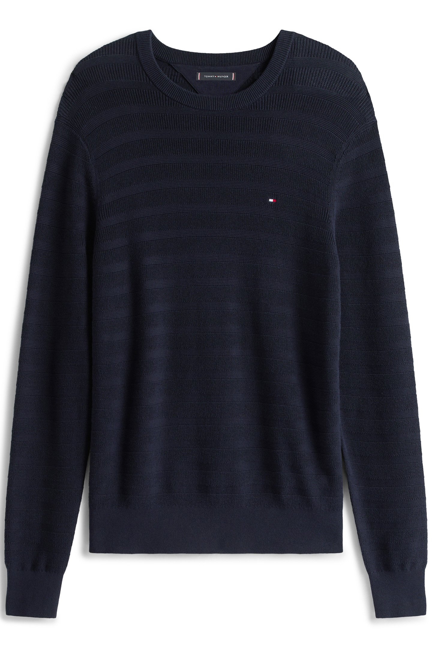 STRIPE STRUCTURE SWEATER REG FIT DESERT SKY BLUE 4