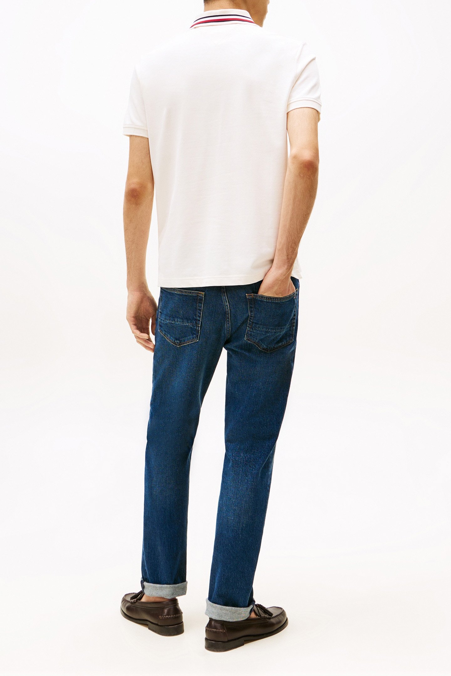 HILFIGER TIPPED REGULAR FIT POLO SHIRT IVORY PETAL 3