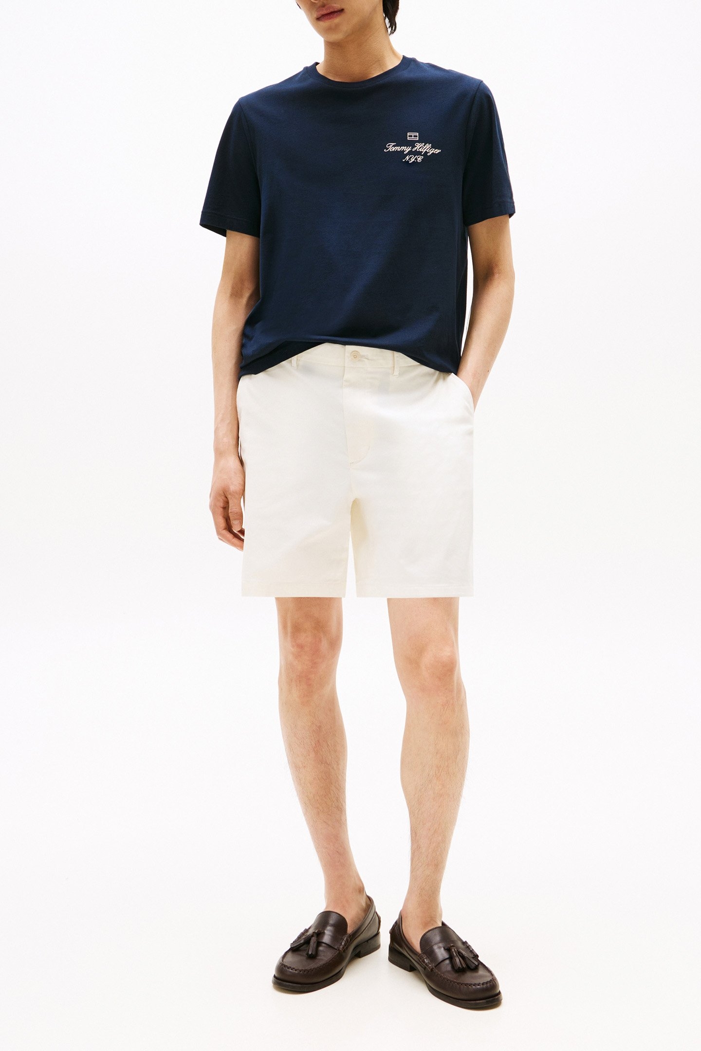 OUTLINE FLAG SCRIPT TEE REG FIT DESERT SKY BLUE 2