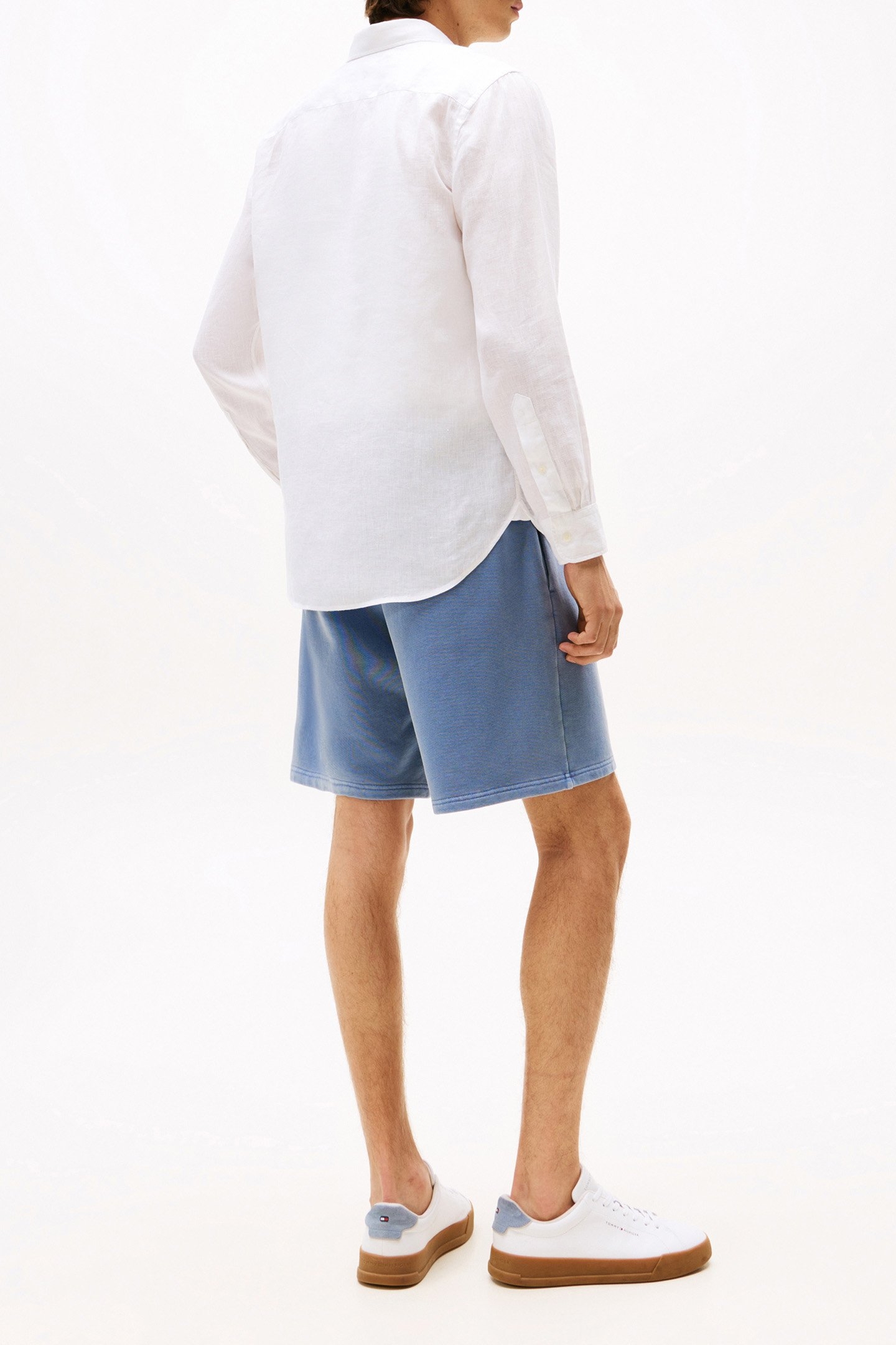 PIECE DYE LINEN RF SHIRT WHITE 3