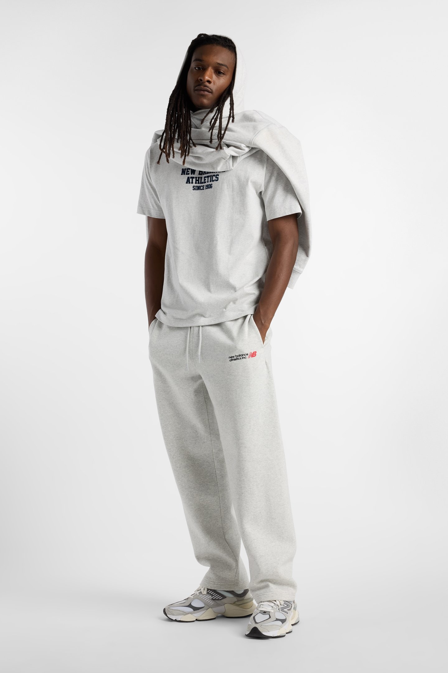STRAIGHT LEG SWEATPANTS IN GREY 3